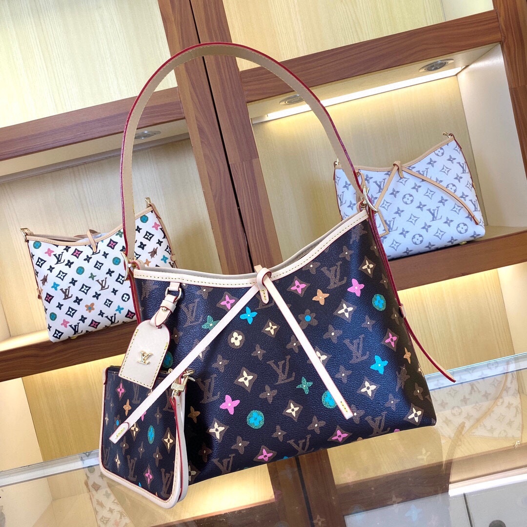 变色皮,,M24707,M46203 小号推出崭新 CarryAll 中号手袋,以 Monogram 帆