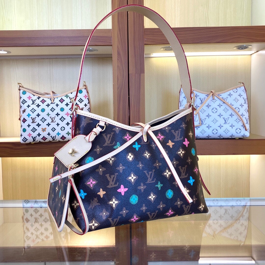 变色皮,,M24707,M46203 小号推出崭新 CarryAll 中号手袋,以 Monogram 帆