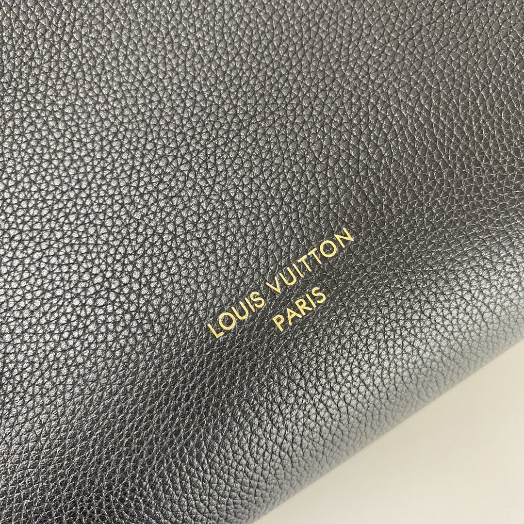 Louis Vuitton Low Key Cabas Medium Handbag, Black Leather Tote with Lock 6 i1725431341 295 5