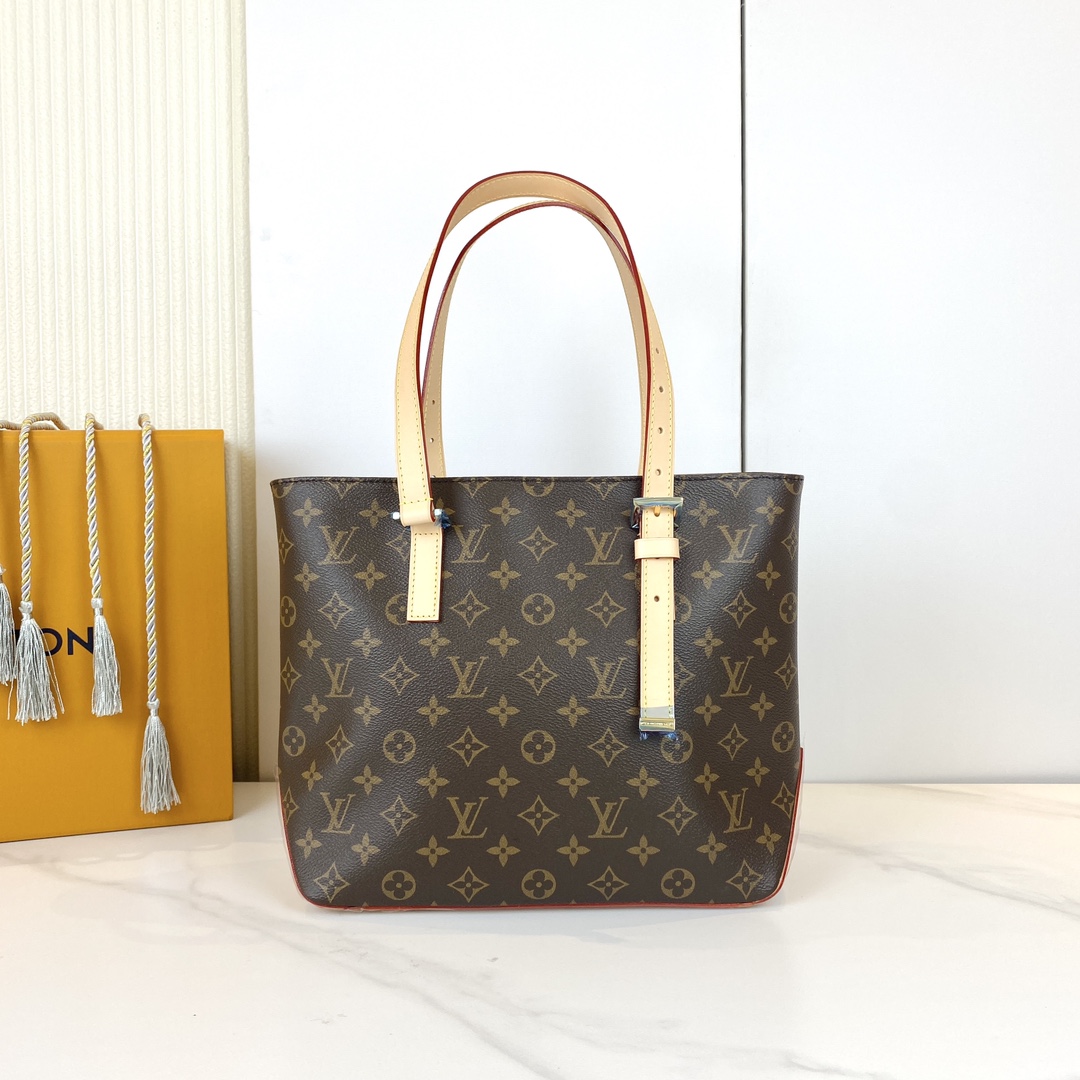 Louis Vuitton Piano Tote Bag Monogram Canvas, Leather Trim, and Gold Hardware 1 i1725773273 5195 4