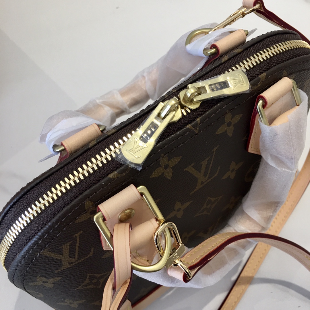 Louis Vuitton Alma BB Monogram Canvas Handbag Crossbody Bag M53152 7 i1732778302 394 8