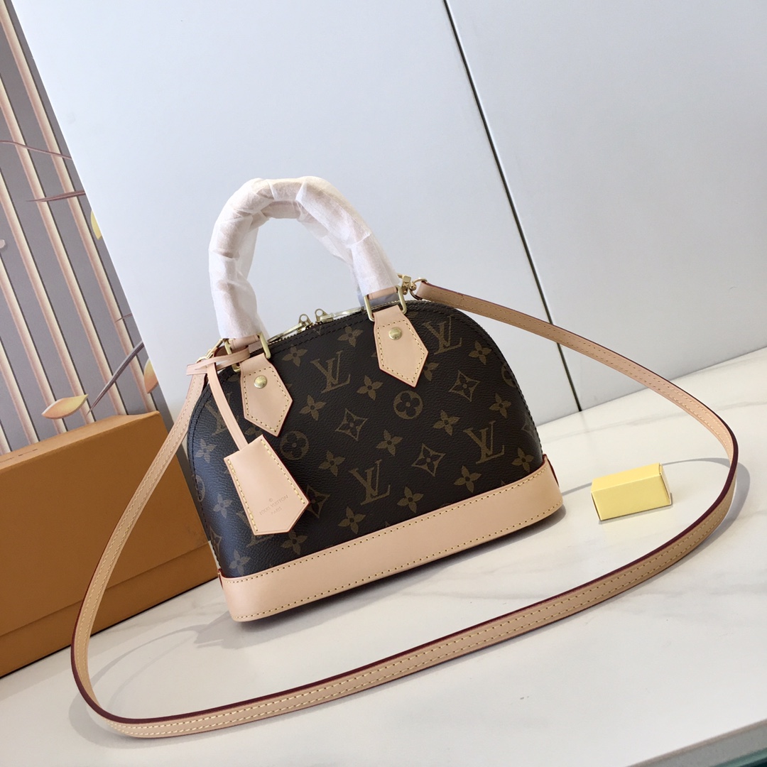 Louis Vuitton Alma BB Monogram Canvas Handbag Crossbody Bag M53152 3 i1732778302 6702 4