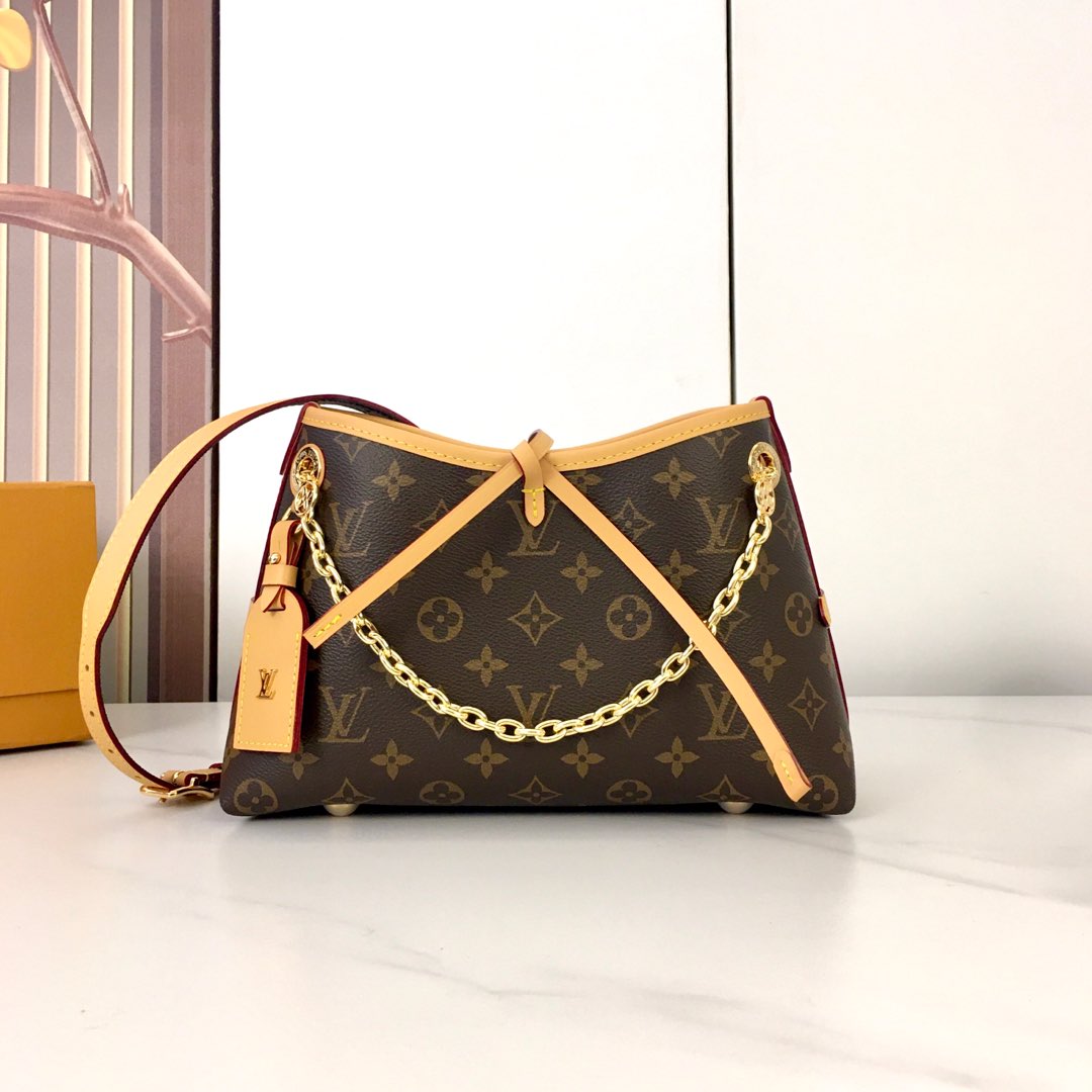 Louis Vuitton CarryAll BB Monogram Canvas Handbag, 26 x 17 x 10 cm