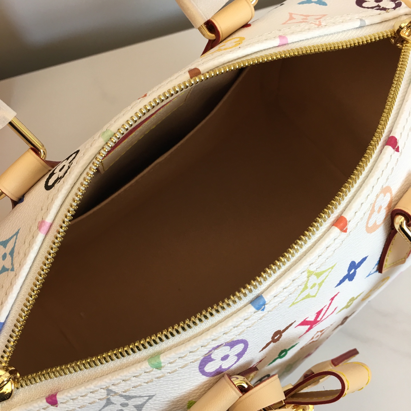 Louis Vuitton Speedy Bandoulière 25 Murakami Takashi White Multicolor Monogram 9 i1741110922156 2003 0 6