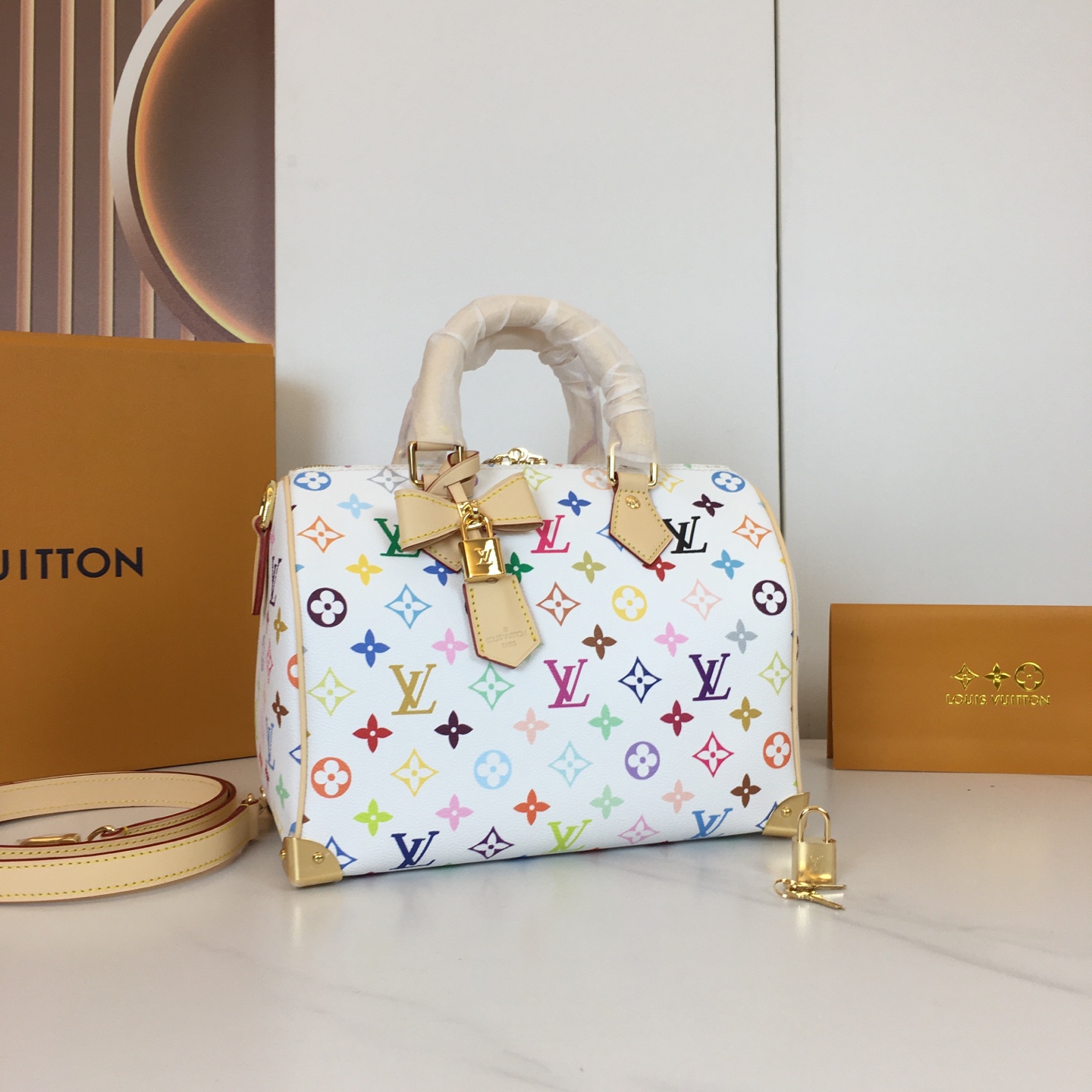 Louis Vuitton Speedy Bandoulière 25 Murakami Takashi White Multicolor Monogram 3 i1741110924445 5411 0 1