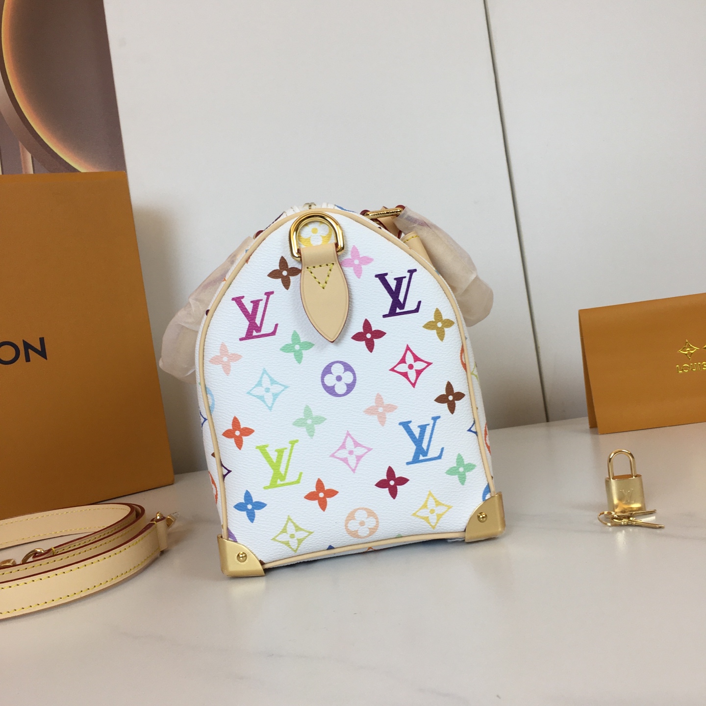 Louis Vuitton Speedy Bandoulière 25 Murakami Takashi White Multicolor Monogram 5 i1741110924452 7267 0 3