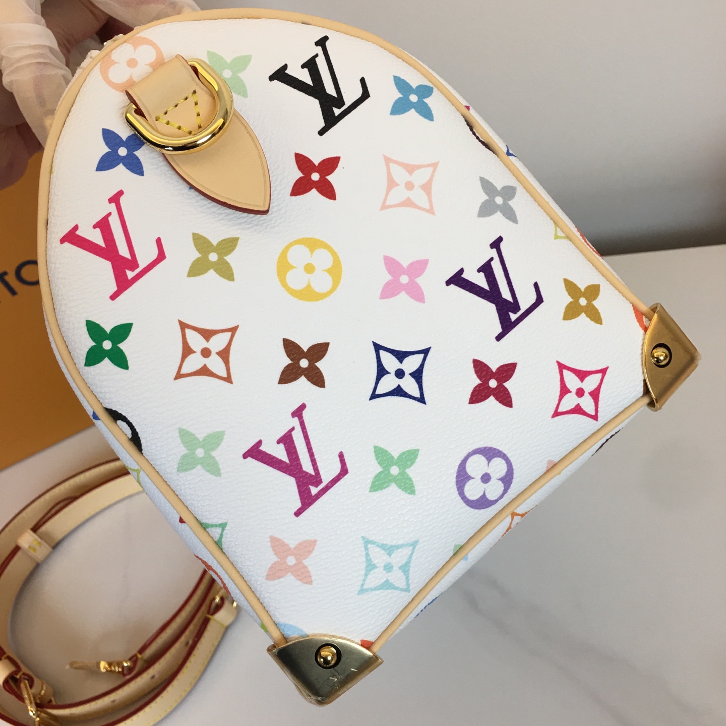 Louis Vuitton Speedy Bandoulière 25 Murakami Takashi White Multicolor Monogram 7 i1741110924482 5675 0 5