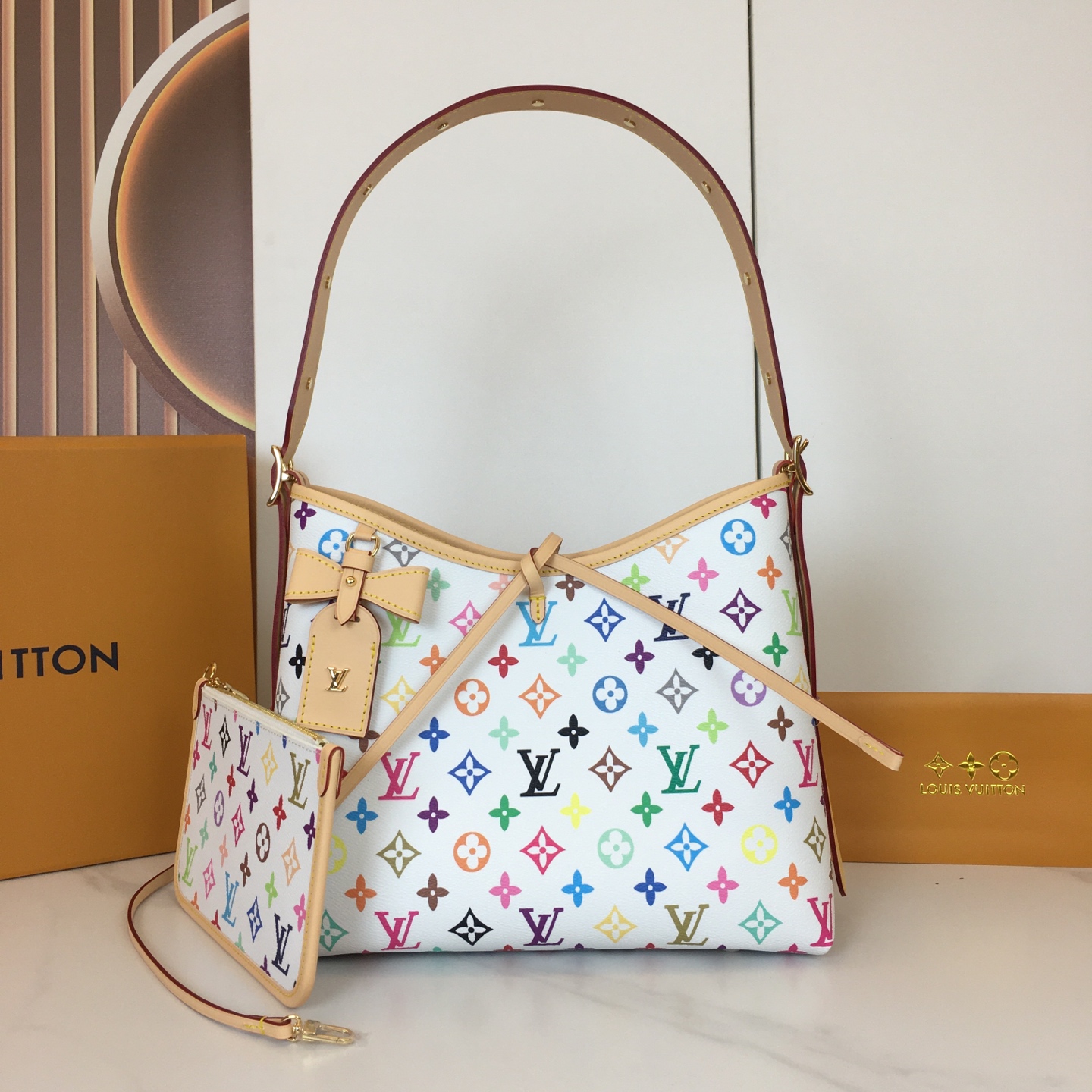 Louis Vuitton CarryAll Small Bag Multicolor Monogram Shoulder Bag