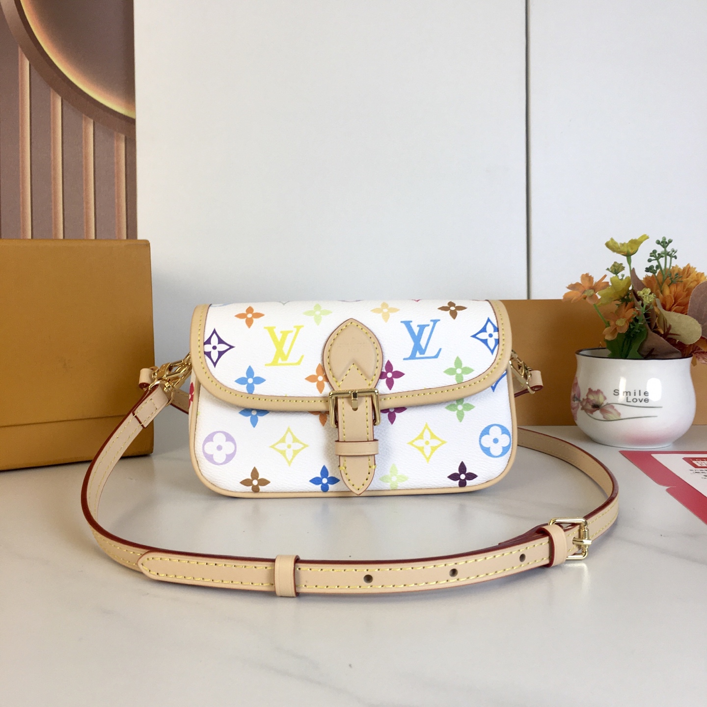 Louis Vuitton Nano Diane Multicolor Monogram Canvas Crossbody Bag 1 i1741540279570 6599 0 0