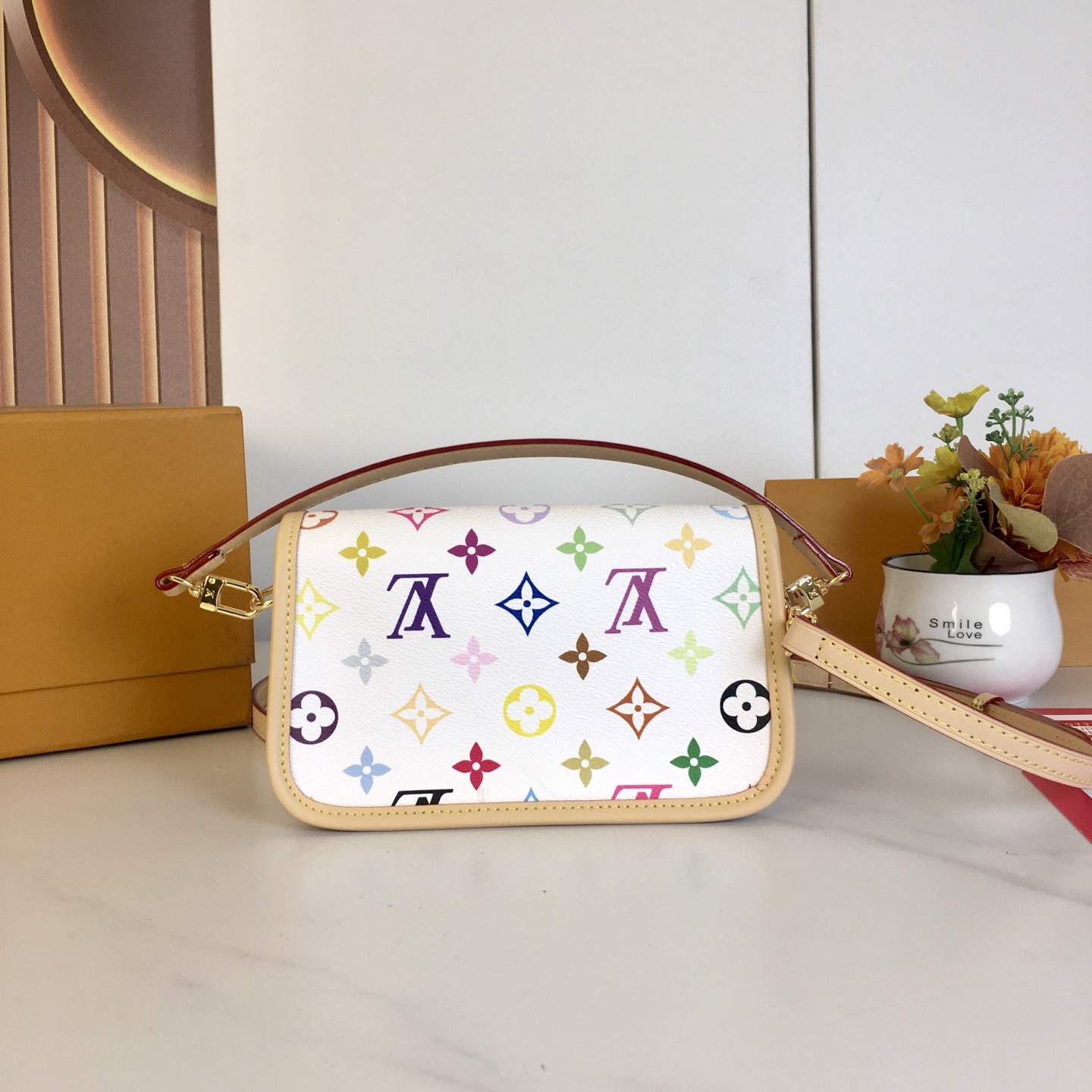 Louis Vuitton Nano Diane Multicolor Monogram Canvas Crossbody Bag 4 i1741540293882 9021 0 3