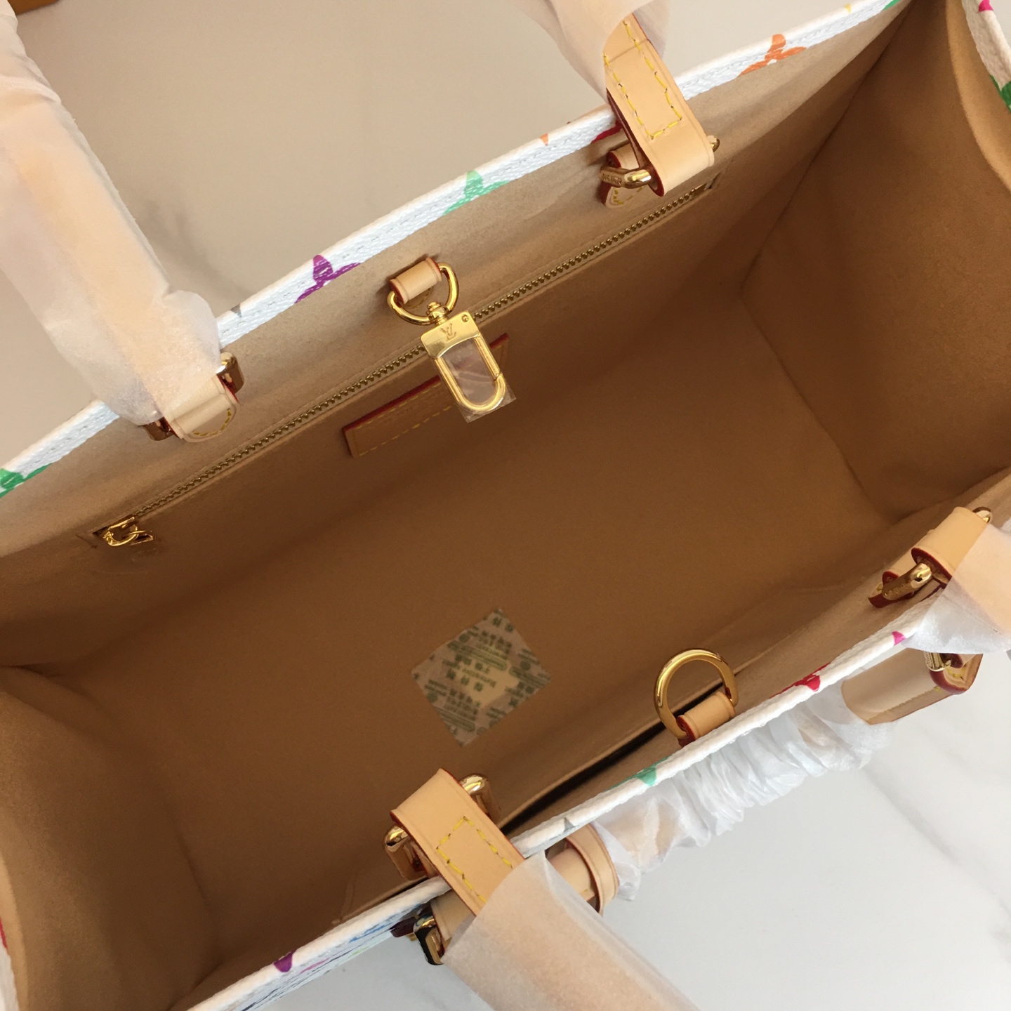 Louis Vuitton OnTheGo Murakami Takashi White Multicolor Monogram Tote Bag 9 i1742578295048 7689 0 8