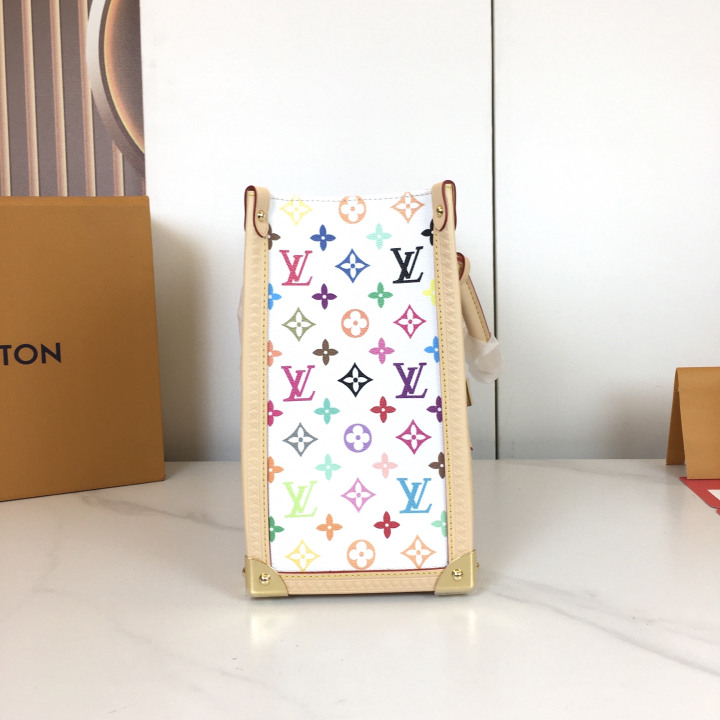 Louis Vuitton OnTheGo Murakami Takashi White Multicolor Monogram Tote Bag 2 i1742578299418 2752 0 1