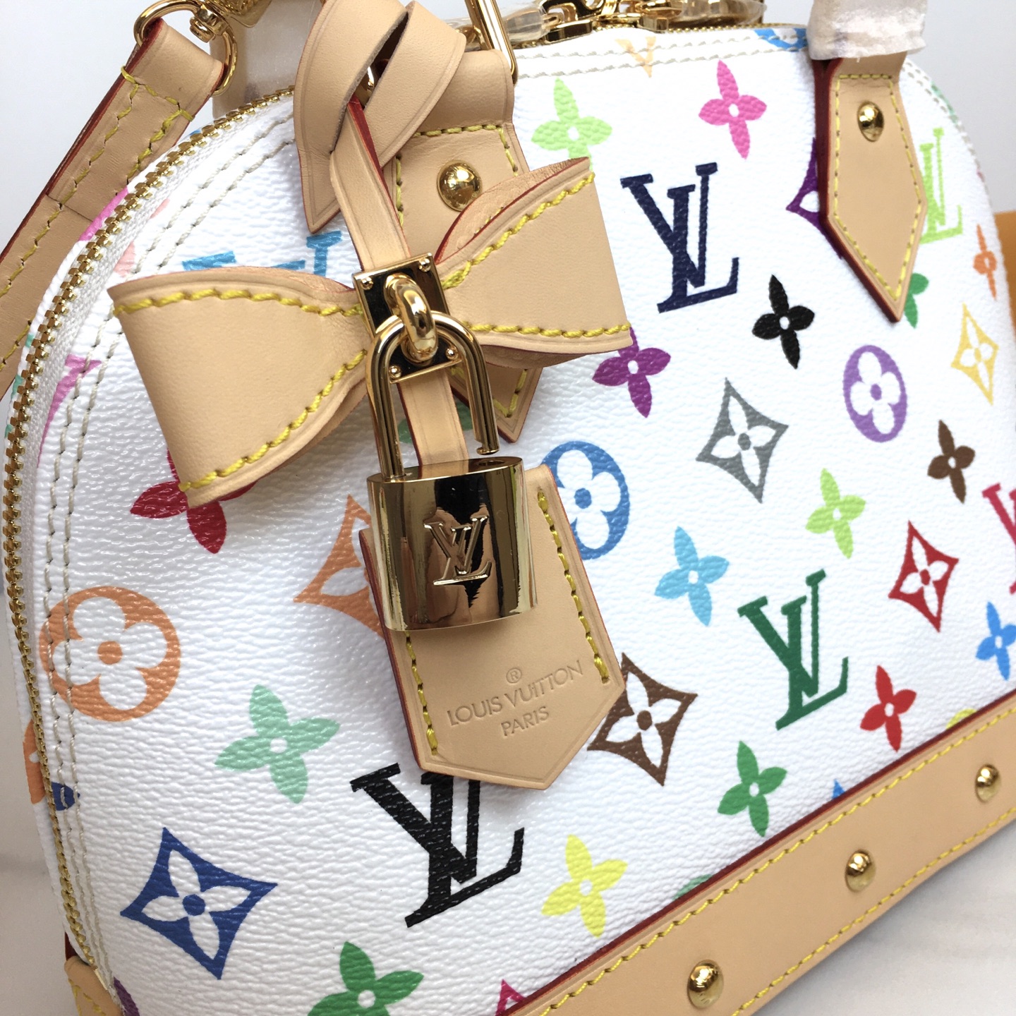 Louis Vuitton Alma BB Multicolor Monogram Canvas Crossbody Satchel Handbag 3 i1742660171324 2798 0 1