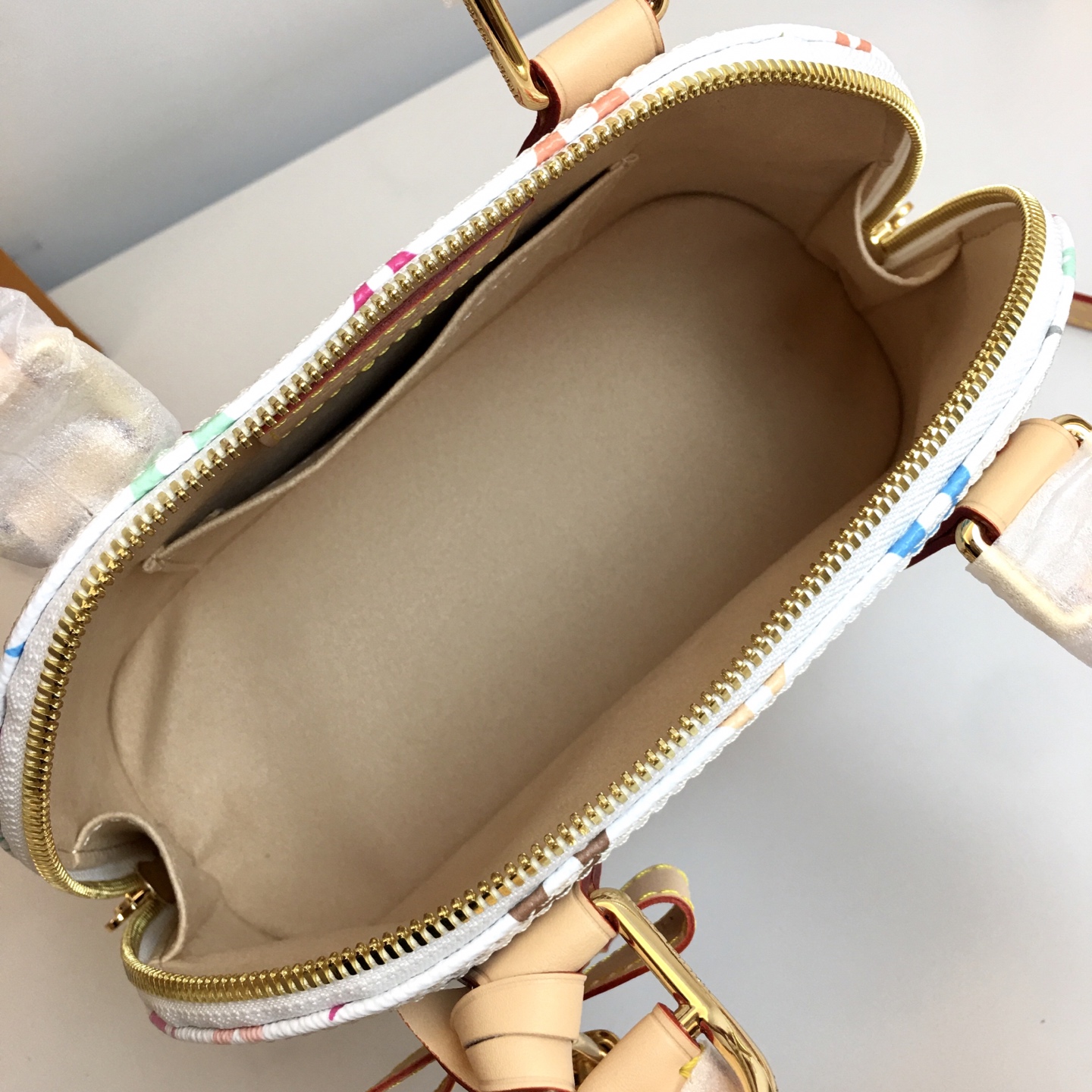 Louis Vuitton Alma BB Multicolor Monogram Canvas Crossbody Satchel Handbag 10 i1742660175115 5755 0 8