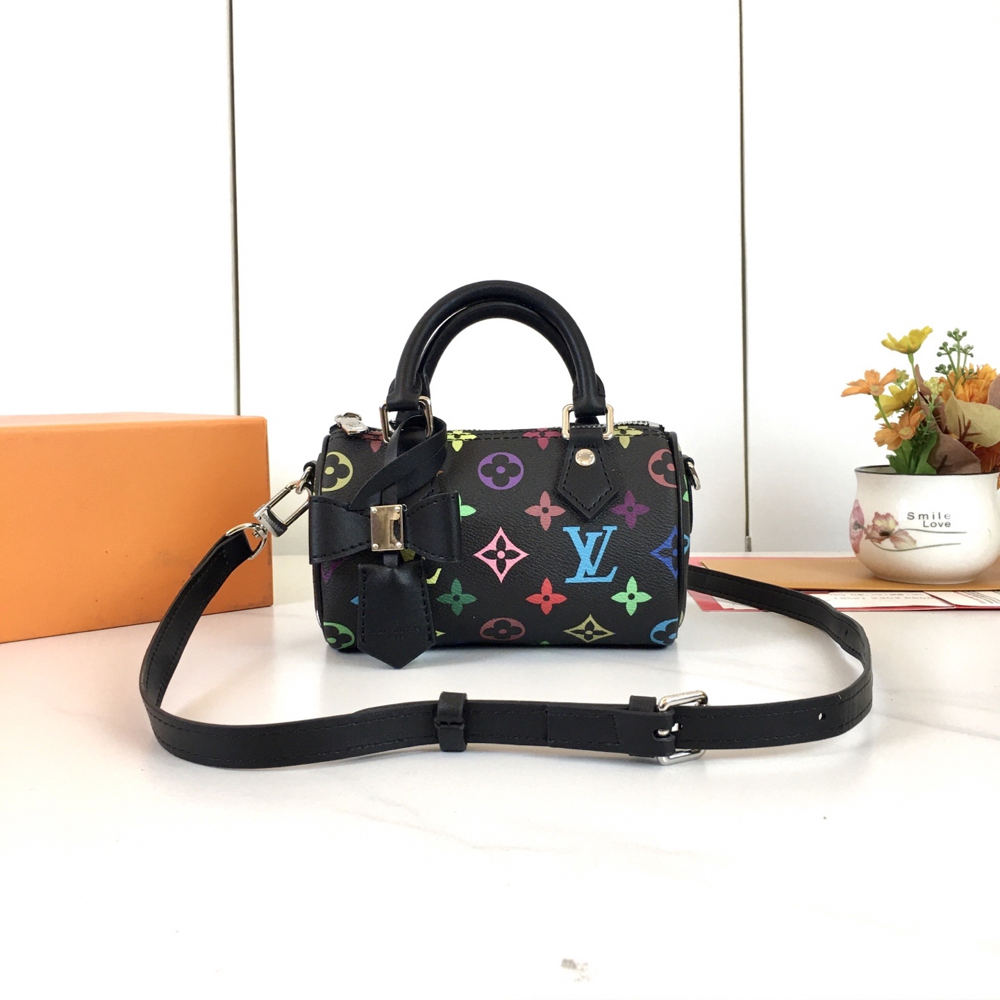 ,M13391 M13406 M81085 lv村上隆联名NANOSPEEDY 手袋本款Nano Spe