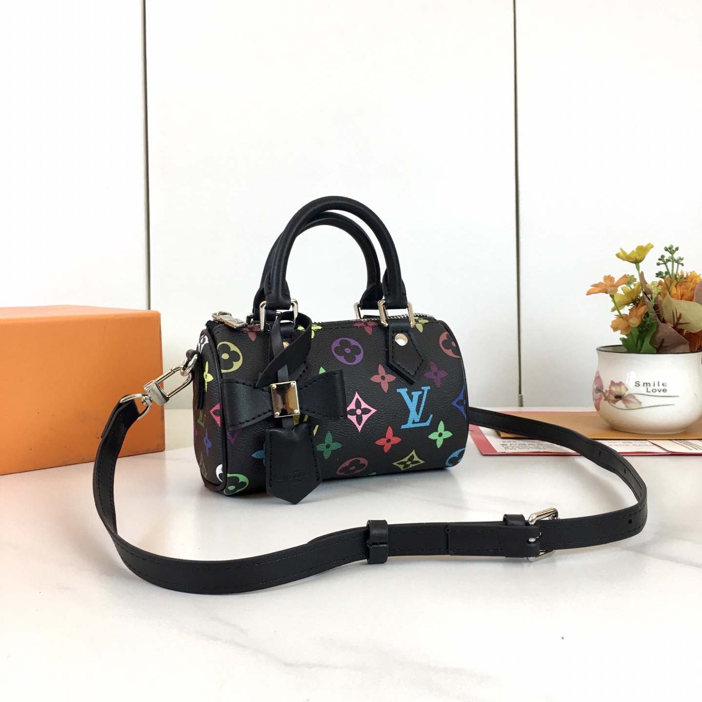 ,M13391 M13406 M81085 lv村上隆联名NANOSPEEDY 手袋本款Nano Spe