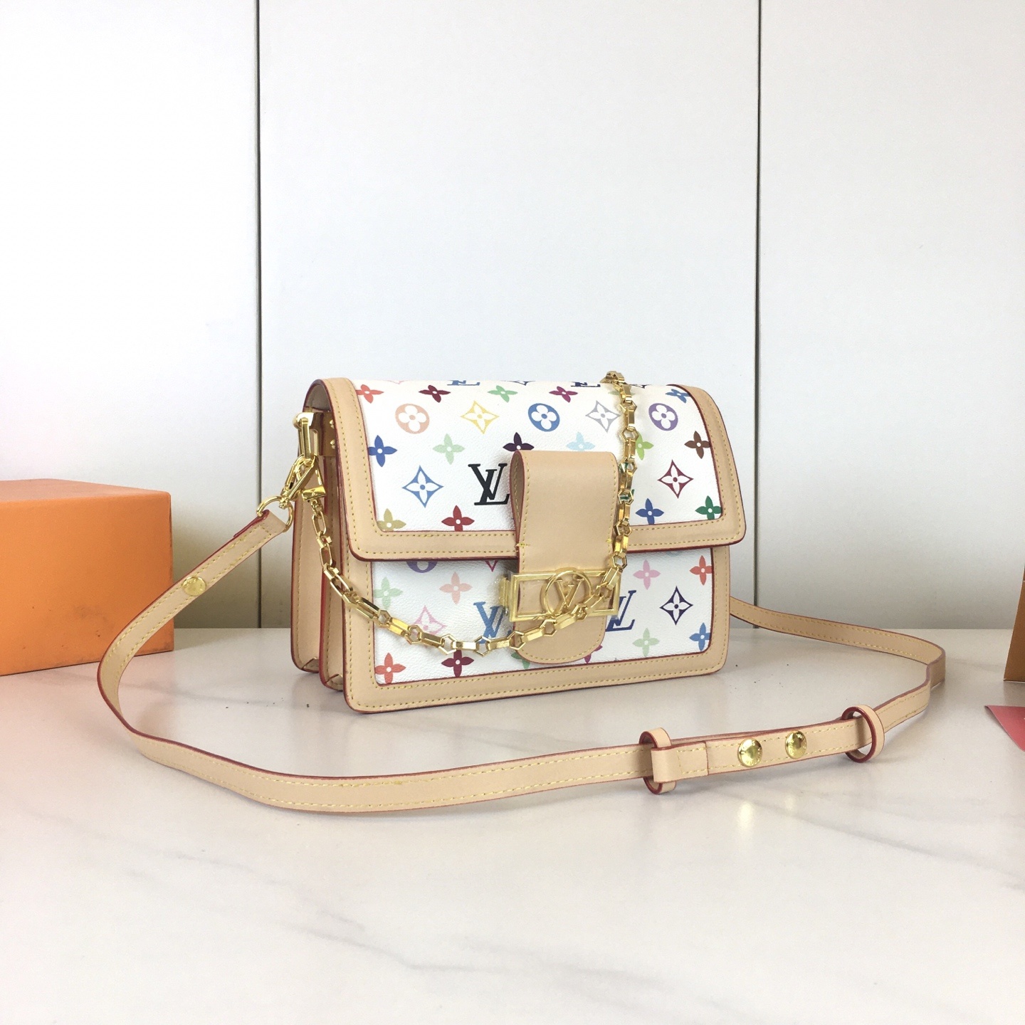 ,LV M45958中號手袋 路易威登經典 Dauphine 手袋系列新作:2025 村上隆系列,出自女