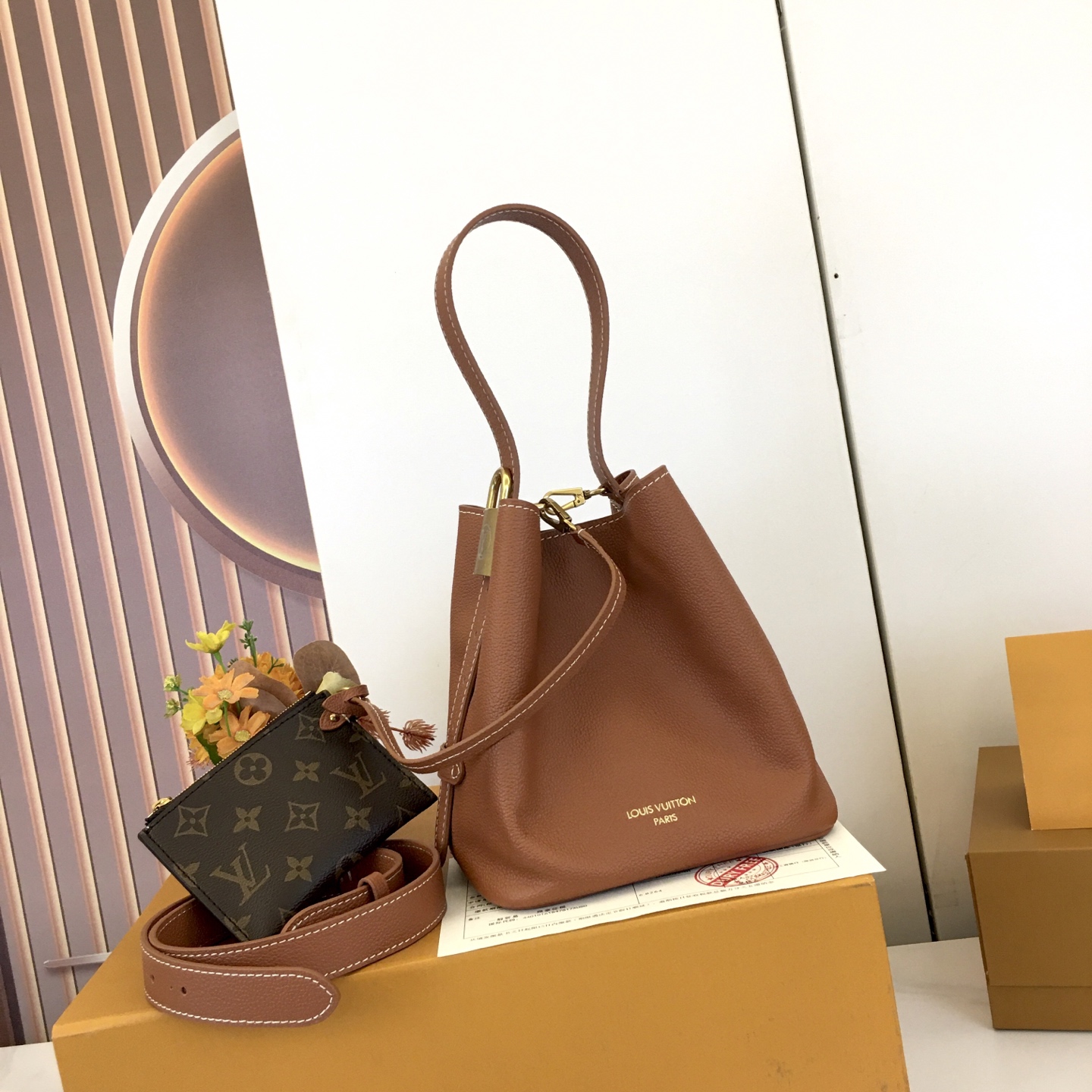 Louis Vuitton Low Key All In BB Brown Leather Bucket Bag - M14416 2 i1752602076616 7838 0 1