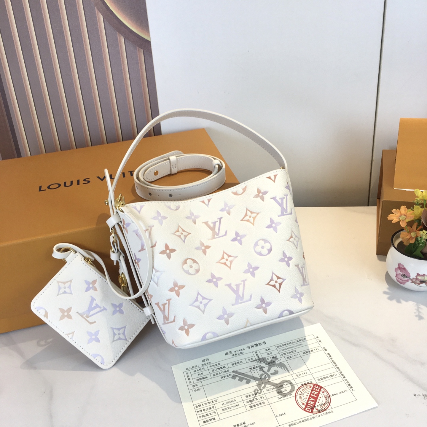 Louis Vuitton All In BB Handbag Monogram Embossed Leather Bucket Bag 2 i1753639889004 3979 0 1