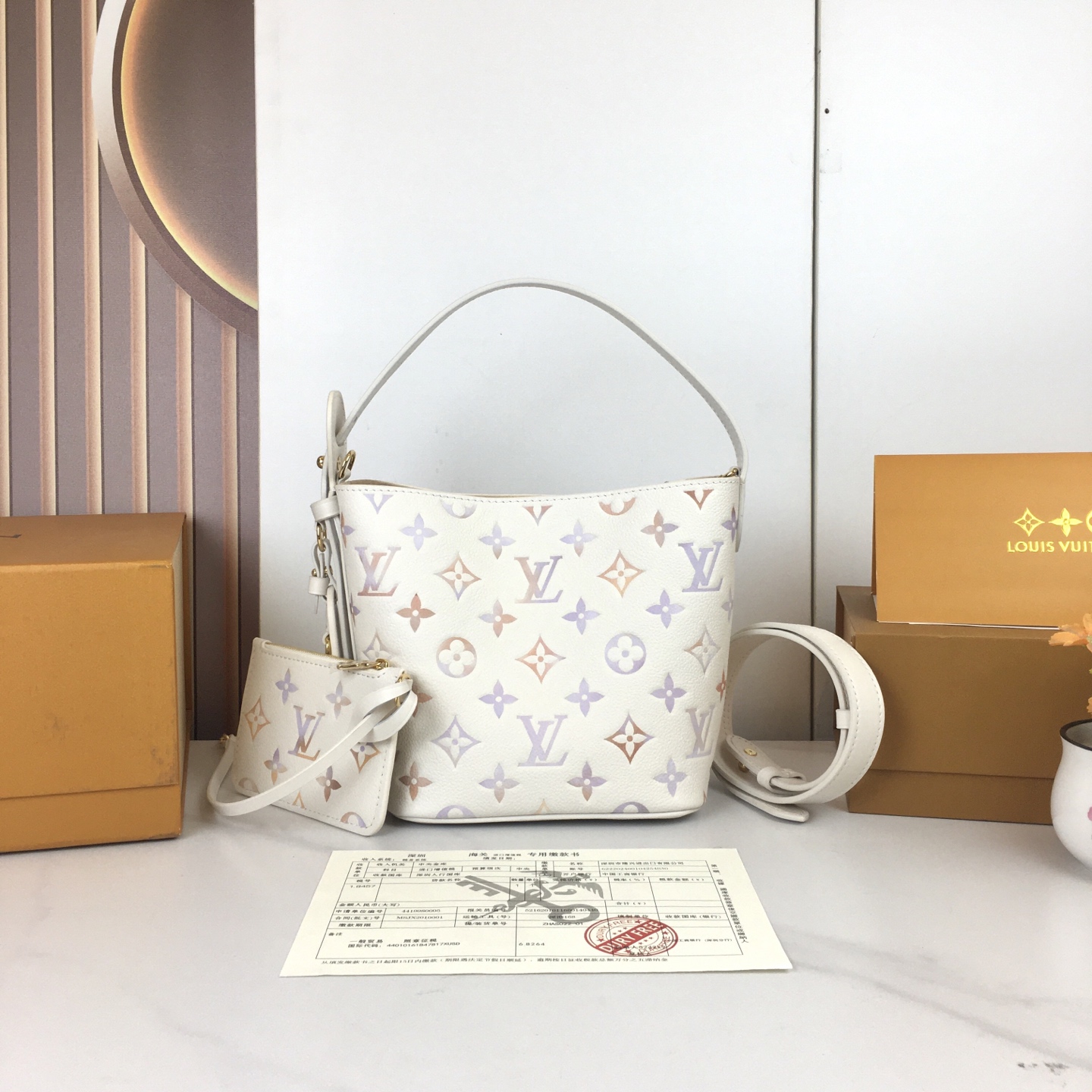 Louis Vuitton All In BB Handbag Monogram Embossed Leather Bucket Bag 1 i1753639889154 1240 0 0
