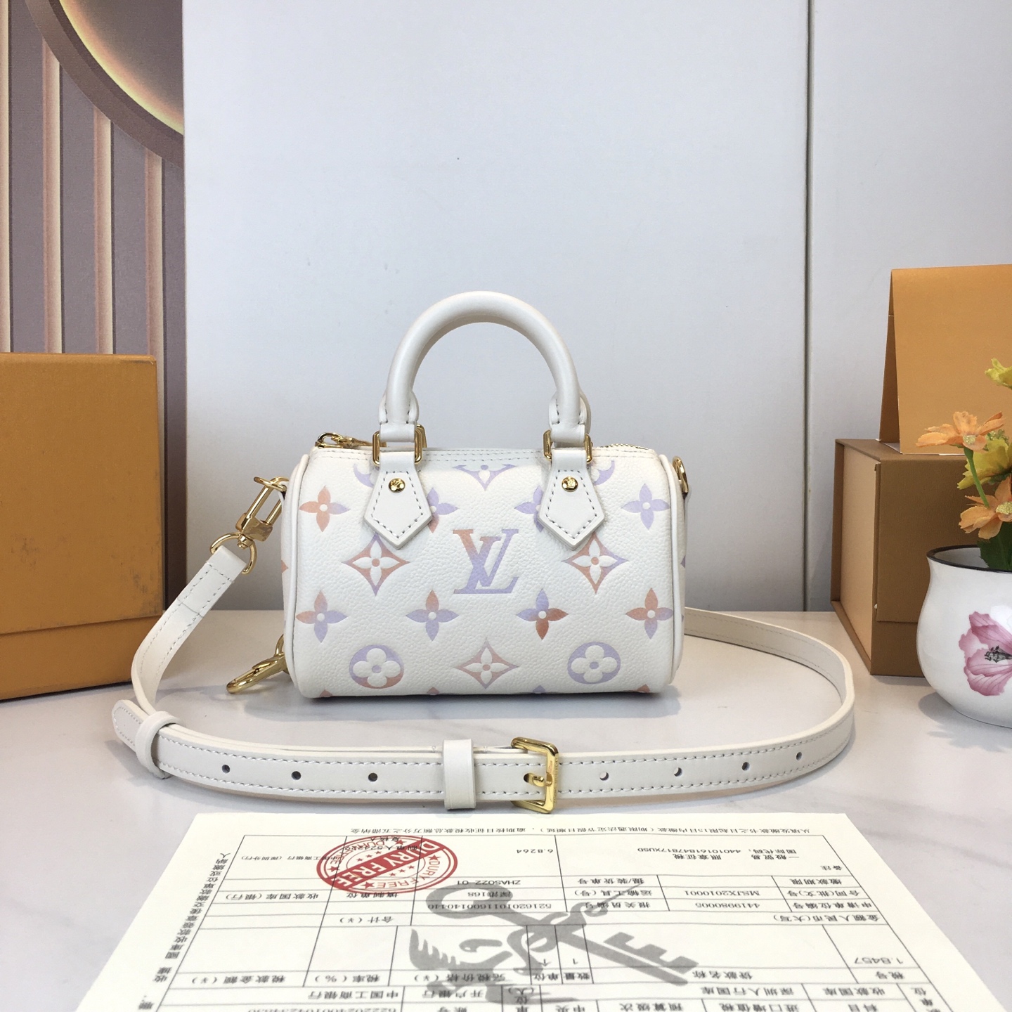 Louis Vuitton Nano Speedy White Monogram Empreinte Leather Crossbody Bag 2 i1753640061202 7577 0 0