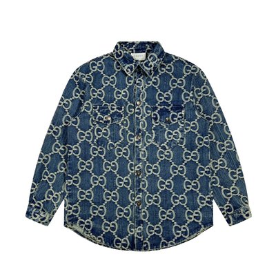 Gucci Clothing Coats & Jackets Shirts & Blouses Blue Unisex Fashion