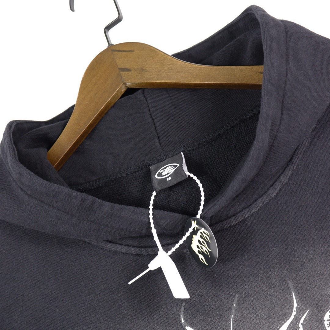 Hellstar Water-Washing Hoodie in 360g Fabric, Available in Black and Red, Sizes S-XL - 图片 8