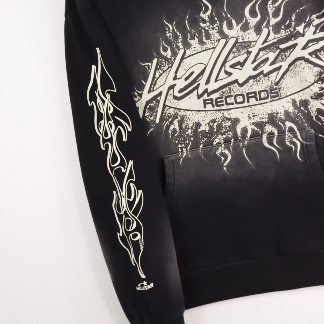 Hellstar Water-Washing Hoodie in 360g Fabric, Available in Black and Red, Sizes S-XL - 图片 7