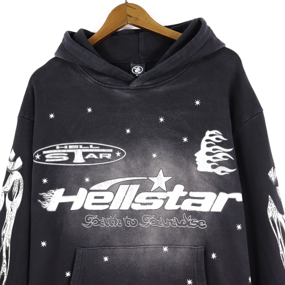 Hellstar Water-Washing Hoodie in 360g Fabric, Sizes S-XL, Code: BR 5630 - 图片 5