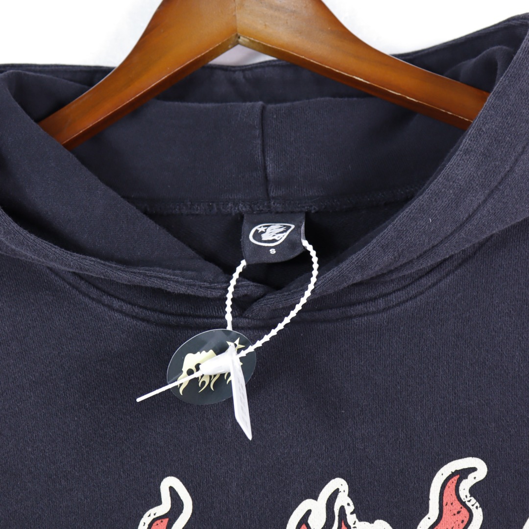 Hellstar Water-Washing Hoodie in 360g Fabric, Black, Sizes S-XL (BR 5631) - 图片 7