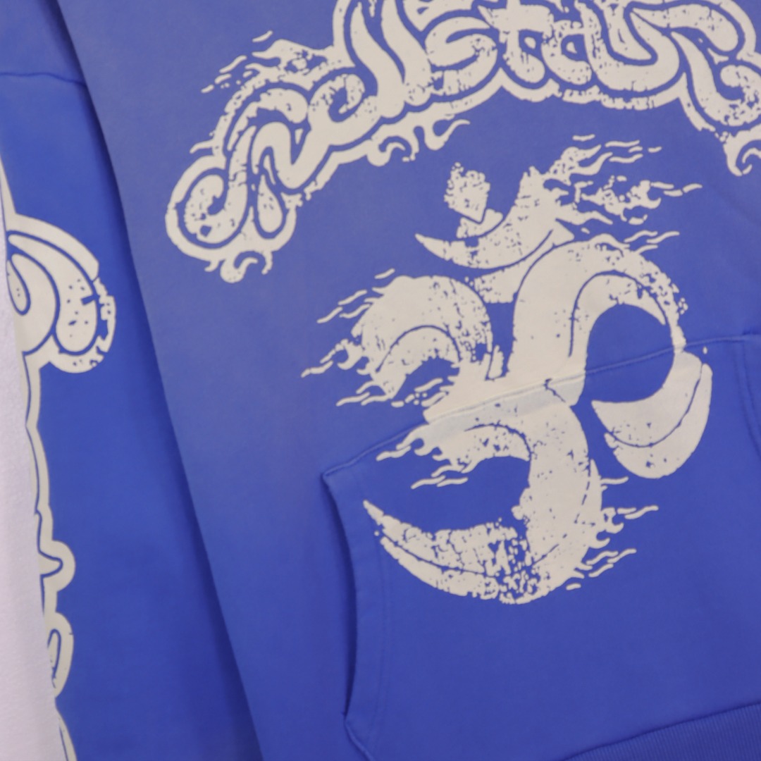 Water-Washing Hoodie: Hellstar Back-to-Earth Collection, 360g Fabric, Multiple Colors & Sizes - 图片 7