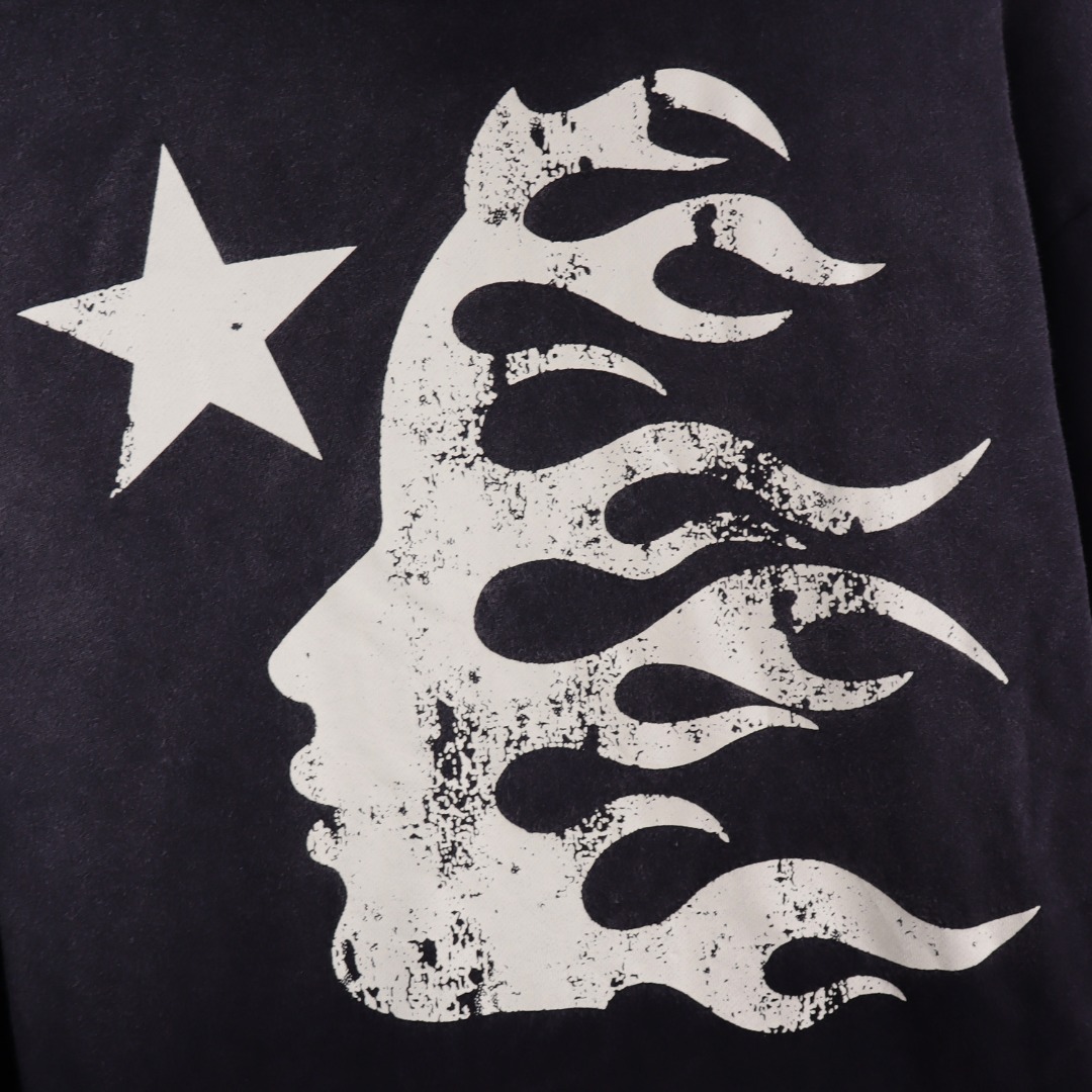 Water-Washing Hoodie: Hellstar Back-to-Earth Collection, 360g Fabric, Multiple Colors & Sizes - 图片 6