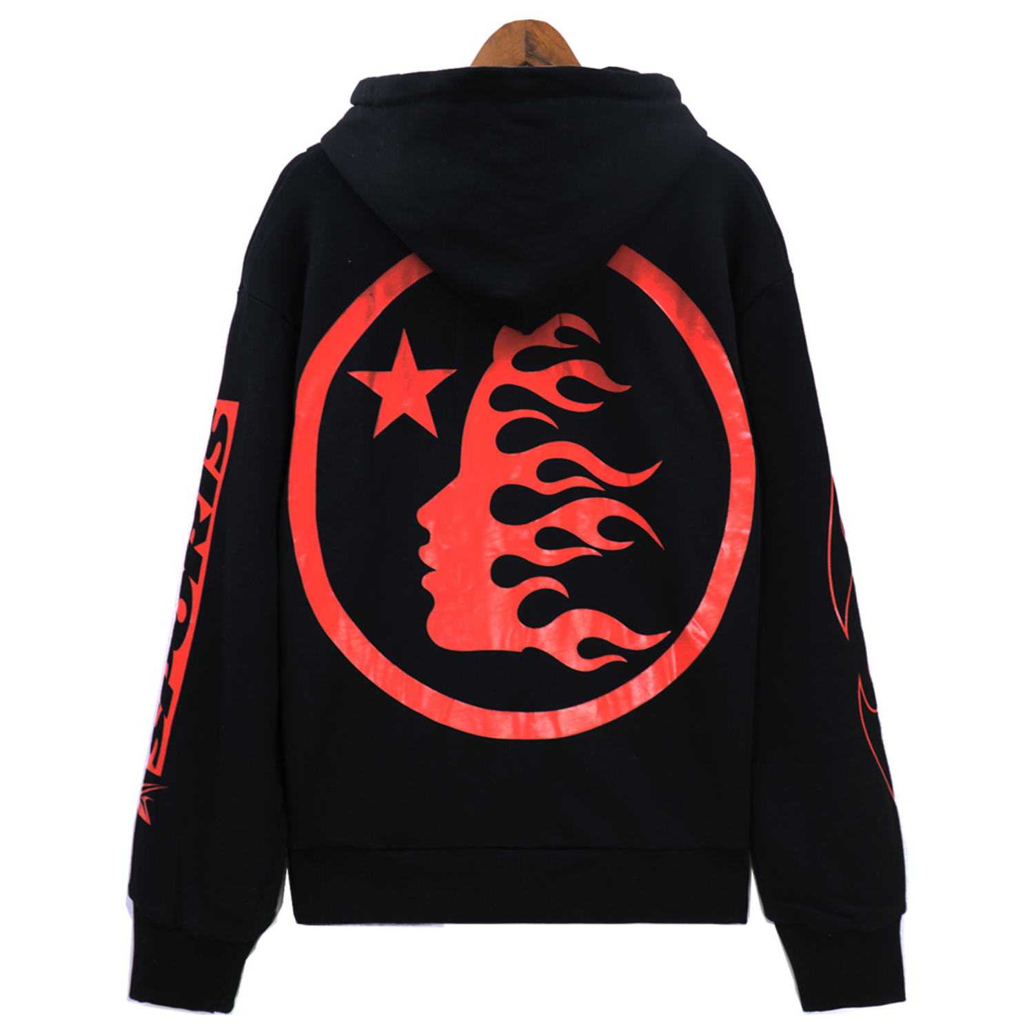 Hell Star’s 360g Fabric Hoodie in Black, Sizes S-XL, Code BR 5650. - 图片 2