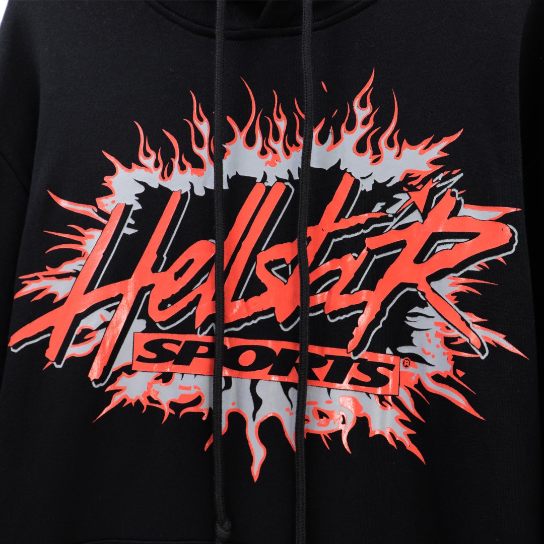 Hell Star’s 360g Fabric Hoodie in Black, Sizes S-XL, Code BR 5650. - 图片 7
