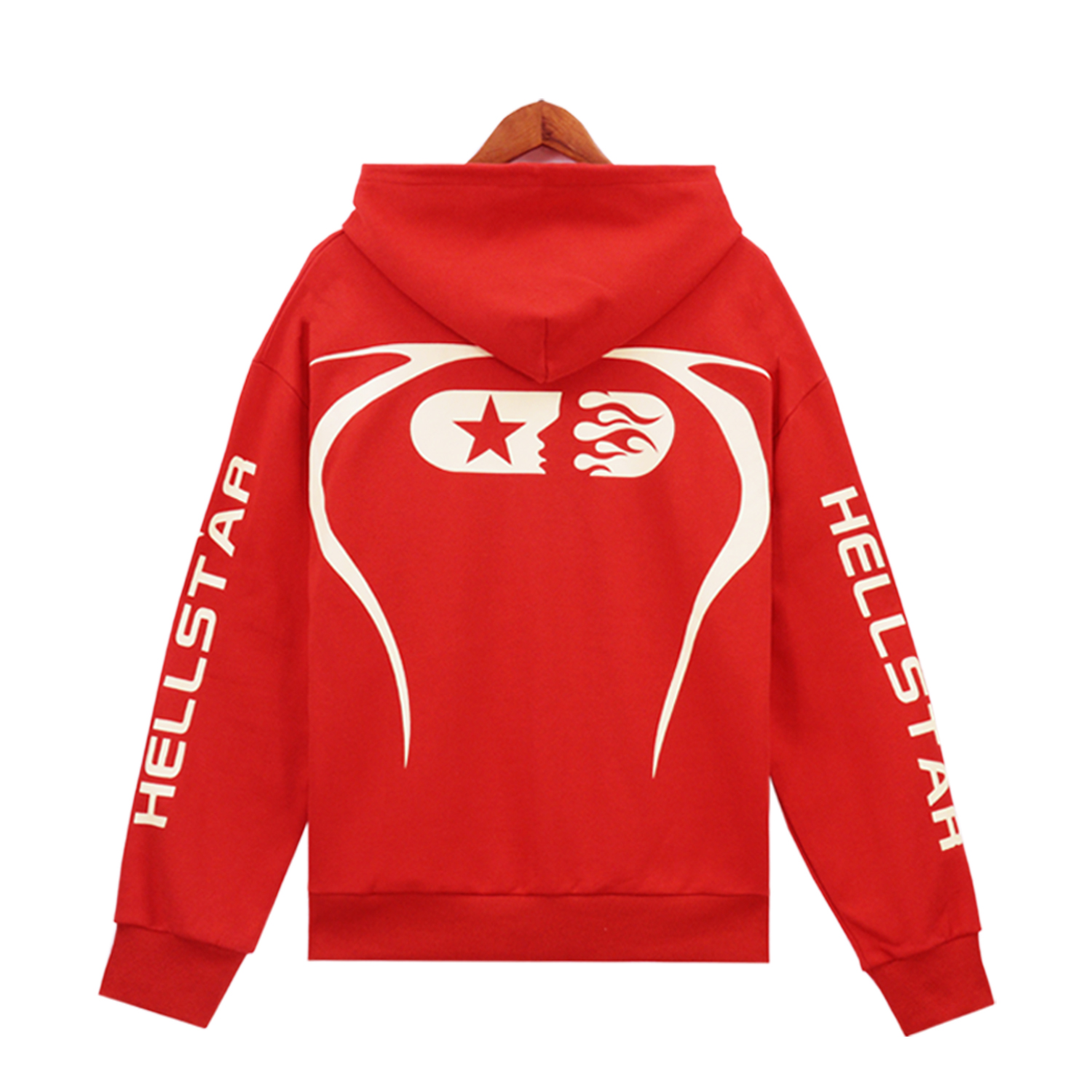 Hellstar Hoodie in 360g Fabric, Available in Black and Red, Sizes S-XL. - 图片 6