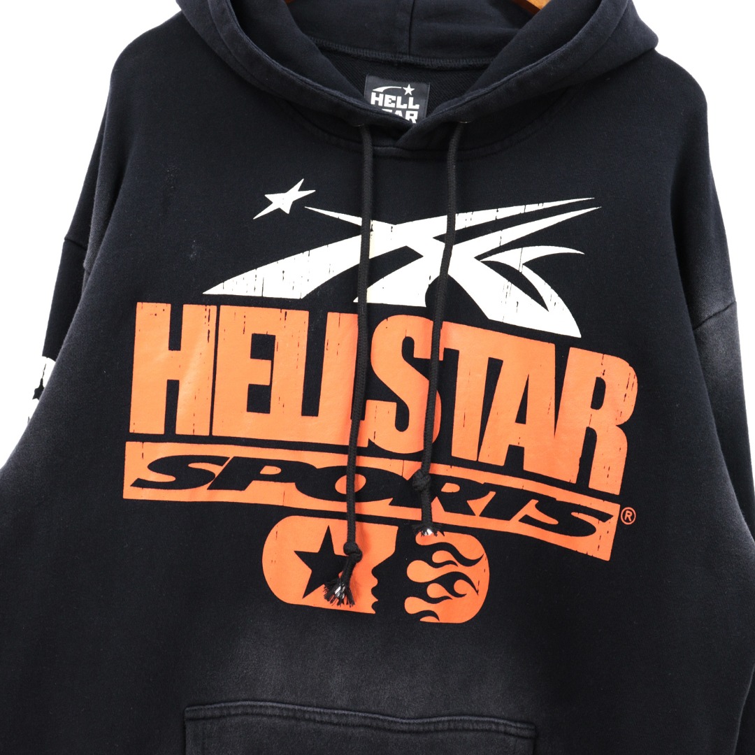 Hellstar Water-Washing Hoodie in Black and Almond, 360g Fabric, S-XL Sizes. - 图片 5
