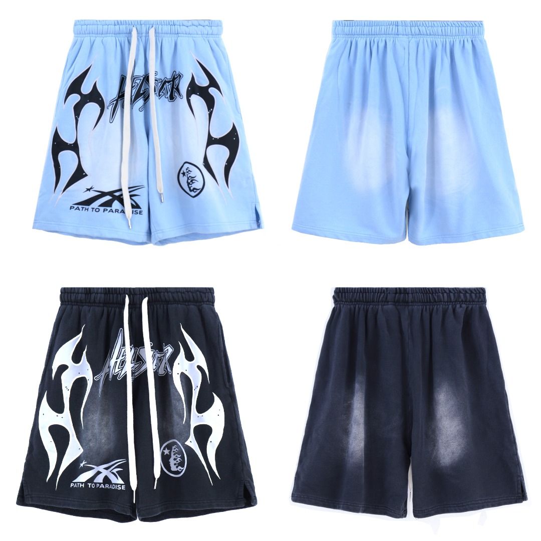 Water-Washing Hellstar Hoodie in 360g Fabric; Colors: Black, Blue; Sizes: S-XL. - 图片 2