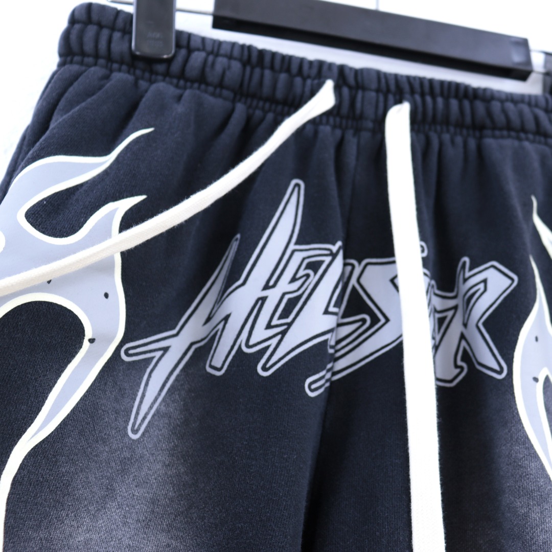 Water-Washing Hellstar Hoodie in 360g Fabric; Colors: Black, Blue; Sizes: S-XL. - 图片 5
