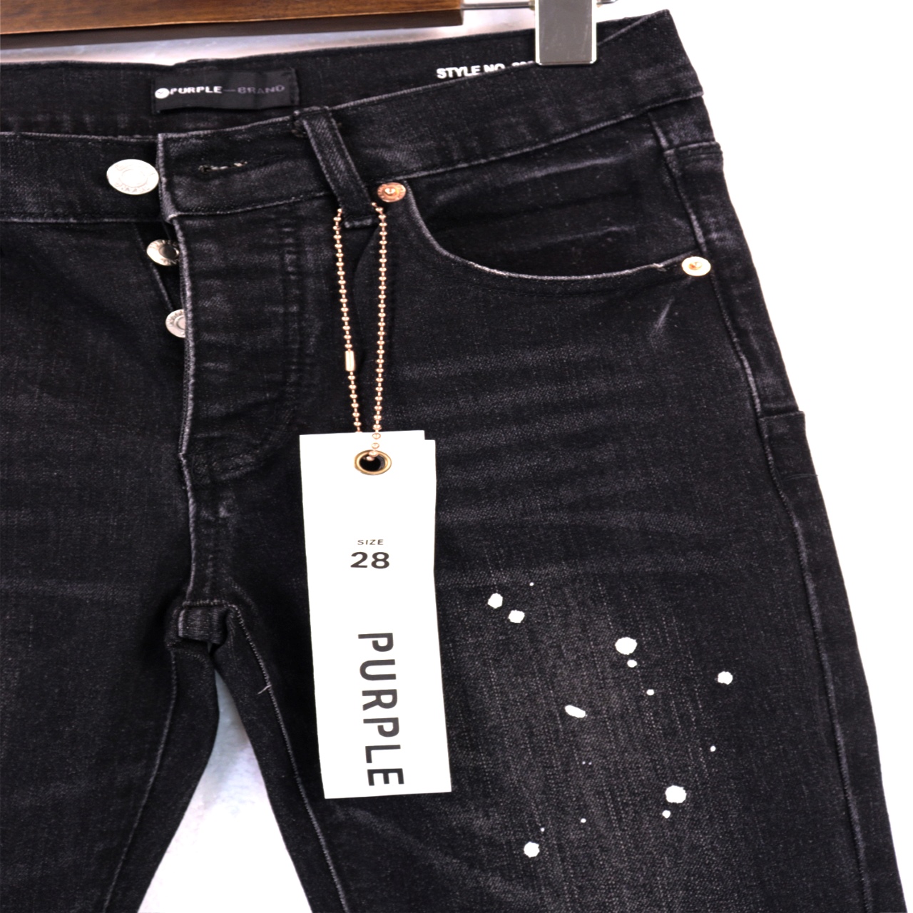 Unique Hand-Dyed Cowboy Jeans in Real-Time Purple Brand – BR: 8210 - 图片 4