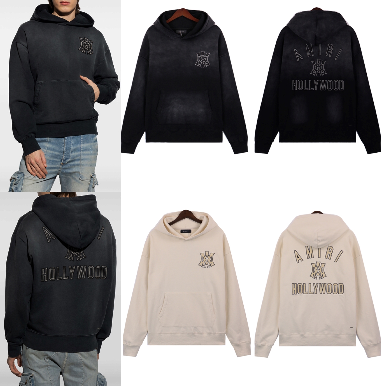 Amiri’s 2025 Hollywood Super-Sized Hoodie Collection in University Portrait Theme