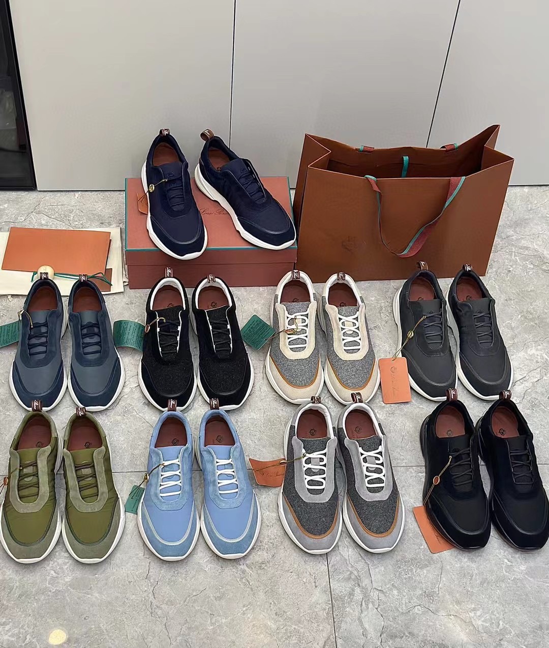 loro Piana Modular Walk Zapatillas deportivas para hombreEstas zapatillas deportivas están confeccio