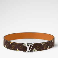 LV Initiales Monogram Flower 双面腰带以 Monogram 印花和撞色花卉焕新帆布一面,翻转 LV Initiales Monogram Flower 双面腰带以 Monogram 印花和撞色花卉焕新帆布一面,翻转