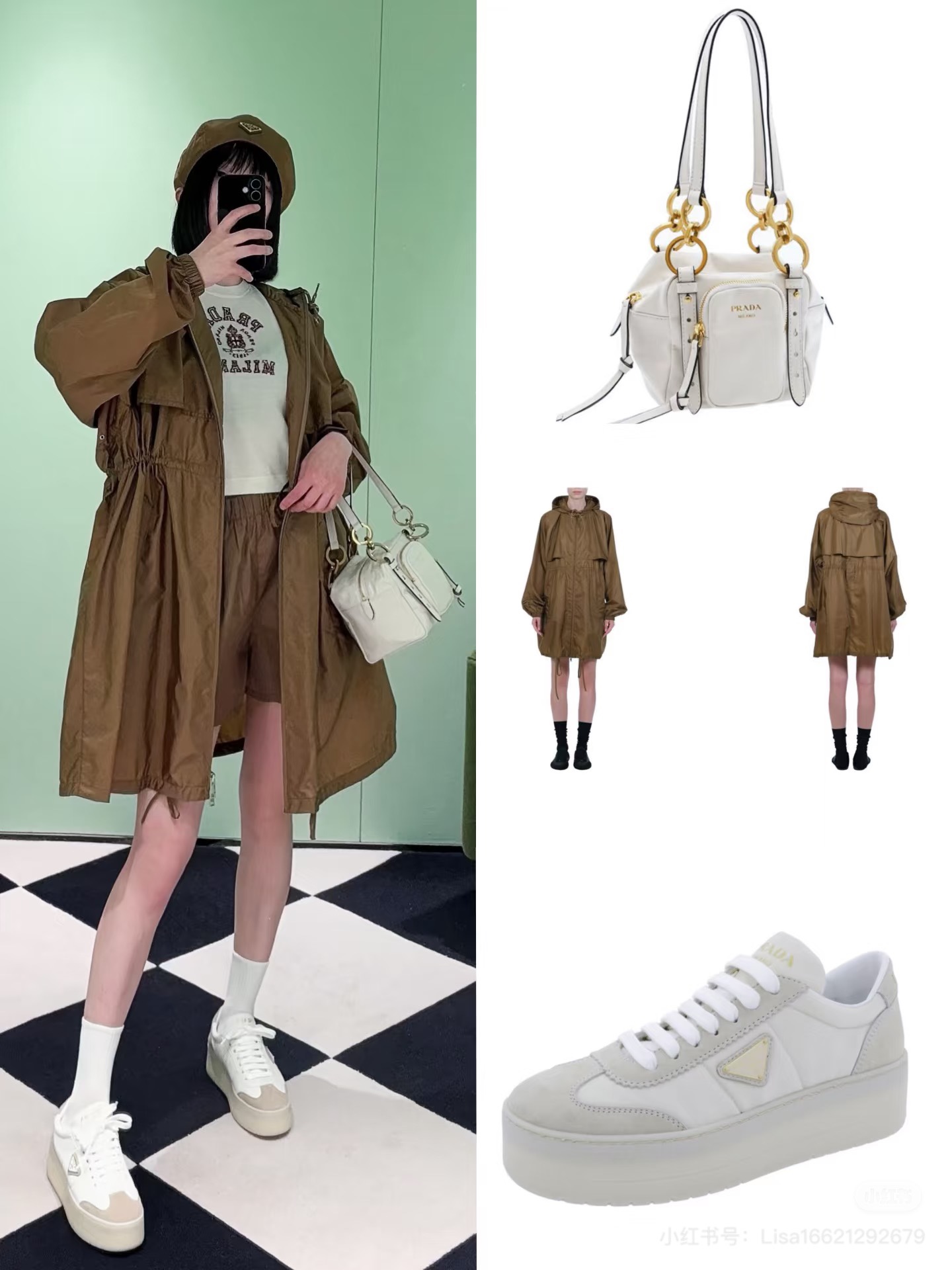 NO:309869,Batch Prad*25Ss early spring new Oversize version lightweight recycled nylon windbreaker jacket. Original development!  High-end production!  It uses Re-Nylon recycled nylon thin fabric, with a delicate and smooth texture, and a loose oversize style, which is more in line with the trend. It is comfortable and elegant to wear, showing a casual and free fashion attitude, adding layering and beautiful!  Spot SML, prada, versace, jackets & coats, alexander wang19860909批 Prad*25Ss早春新款 Oversize版型轻质再生尼龙风衣外套.原版开发！高版出品！采用Re-Nylon再生尼龙轻薄面料,质地细腻柔滑,宽松oversize版型,更加贴合流行趋势,穿着舒适大方,展现随性自由的时尚态度,增添层次感又美观！现货 SML,,prada,versace,jackets & coats,alexander wang,Women's clothing