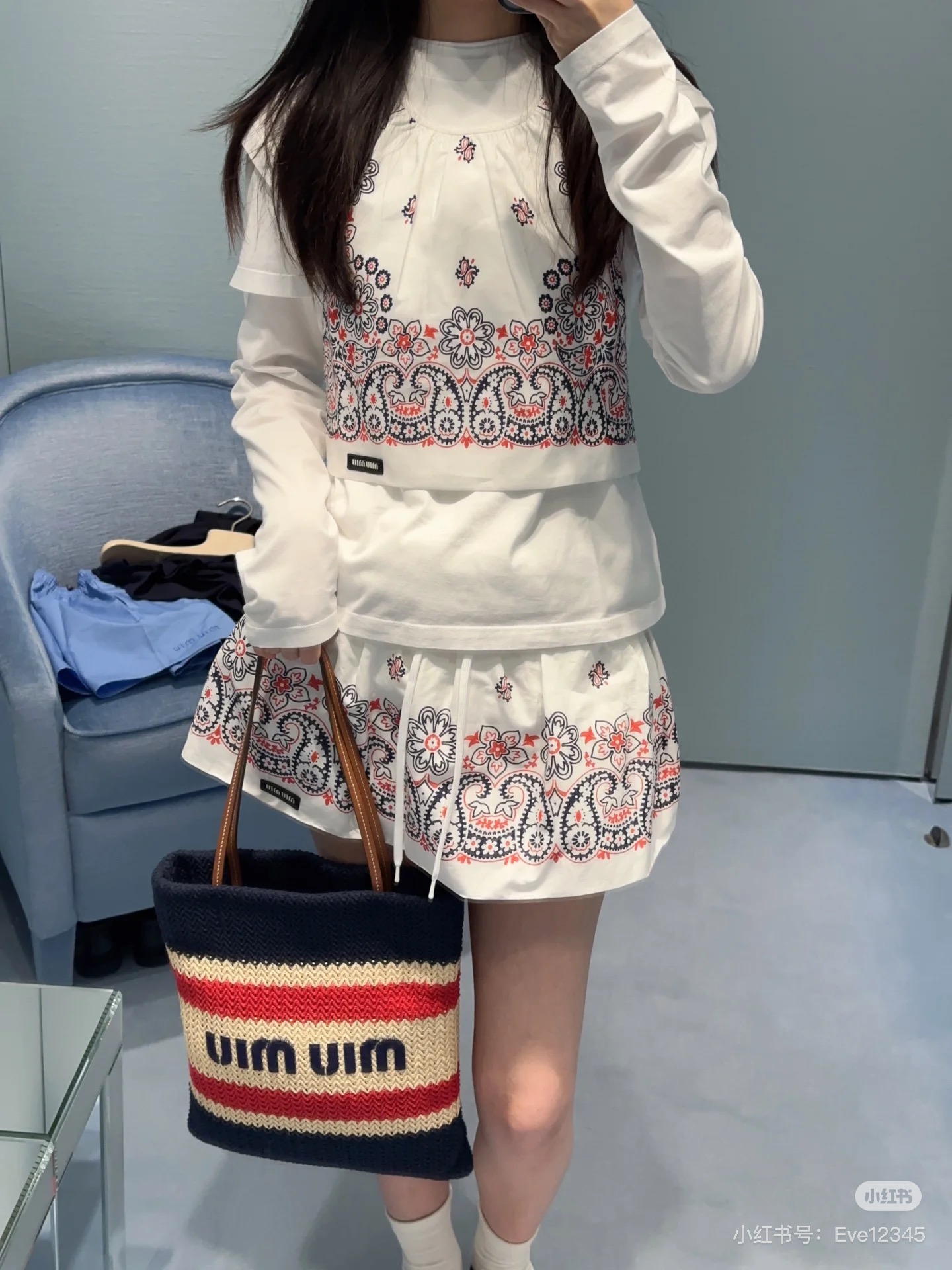 NO:424781,*25new backless suspender ballet short skirt sweet girl vacation style, Zhang Yuanying wears yyds!  Original development, high-end production, positioning printing pattern design and imported cotton fabric are delicate and textured!  The upper body set has a summer vibrant atmosphere~A variety of styles that can be salty or sweet 1:1 super style. The latest summer items are selected for exclusive high-end versions. SML, skirts, alexander wang19860909*25new露背小吊带芭蕾小短裙甜系少女度假风,张元英穿搭yyds！ 原版开发 高版出品 定位印花图案设计搭配进口棉面料细腻有质感！上身一套都带有夏日活力的气息～可盐可甜的百变风格1:1超赞版型 夏季最新单品 认准独家高版本 现货 SML,,skirts,alexander wang,Women's clothing