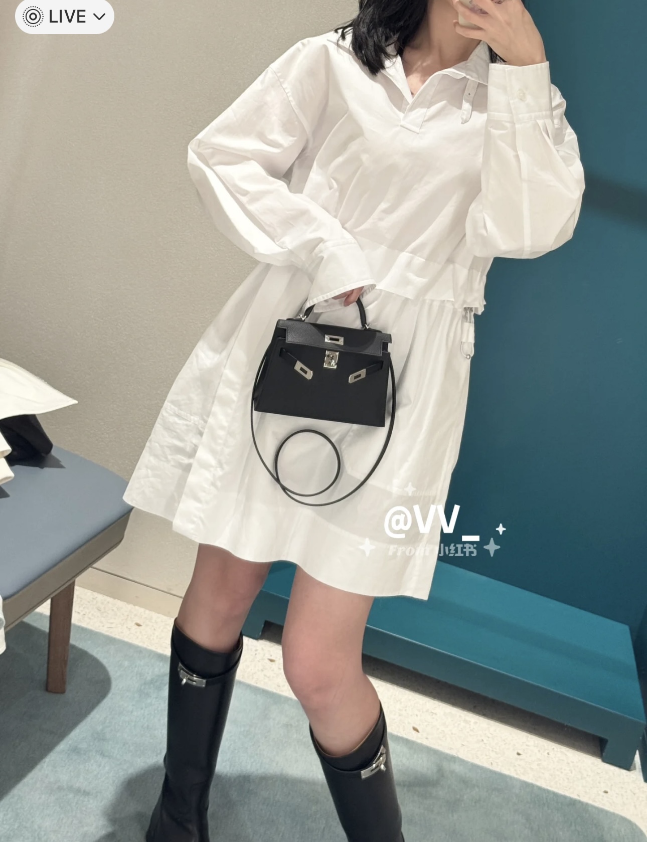 NO:447341,Hermes' new buckled waist-adjustable shirt skirt, customized YB twill cotton material, comfortable and delicate texture, long-sleeved shirt dress style, neat and slim fit, buttoned on the front, more convenient to put on and off, one-piece straight-tube design, hip retraction, moderate length and three-dimensional cutting, effectively outline the curve more slim, add embroidery logo decoration on one side, the upper body is full of exquisite and high-intelligent atmosphere, exquisite moment, basic shirt skirt that can be controlled on daily commuting and vacation, easy to wear to create a fashionable feel, customized surface accessories, accurate version SML!  black white, hermes,skirts,shirts,alexander wang19860909爱马仕新品带扣收腰调节衬衫裙 定制YB斜纹全棉材质 质感舒适细腻 长袖衬衫连衣裙版型 裁剪利落修身 前襟作钮扣半截开襟 成套穿脱更便利 裙摆一片式直筒设计收胯 适中长度配合立体裁剪 有效勾勒曲线更显苗条 单侧增加刺绣标志装饰 上身充满精致高智气息 精致度瞬间 日常通勤度假都可驾驭的基础衬衫裙 轻松穿搭出洋气感 定制面辅料 认准版本 SML！黑色 白色,,hermes,skirts,shirts,alexander wang,Women's clothing