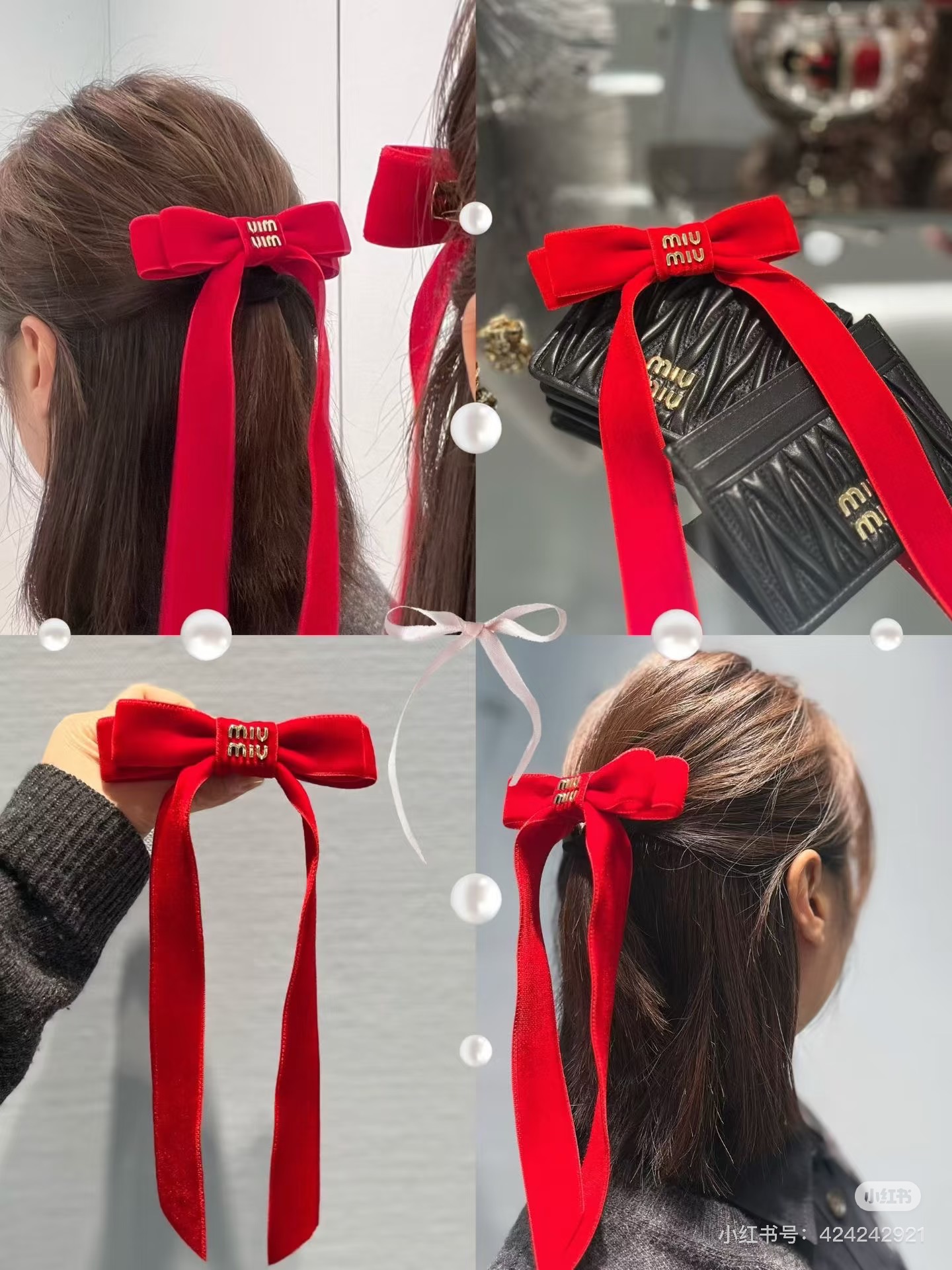 NO:730473,(With box) *25new velvet bow hair tie is full of girly feeling, embellished with metal logo letters, adding more color effects to the outfit~ Exclusively customized yb imported custom velvet material!  Versatile hair accessories for age reduction, embellished with classic logo letter patterns, highlighting the brand’s unique charm. It also comes in black ~ 1:1 awesome version, the latest item in early autumn, look for the exclusive high version, one size fits all,19860909（配盒子）*25new丝绒蝴蝶结发圈少女感十足,金属徽标字母点缀,为穿搭增添更多色彩效果～ 独家定制yb进口定制天鹅绒材质！减龄百搭发饰,经典徽标字母图案点缀,彰显品牌独有的魅力气质,黑色也会出哒～1:1超赞版型,早秋最新单品 认准独家高版本 均码,,,Women's clothing