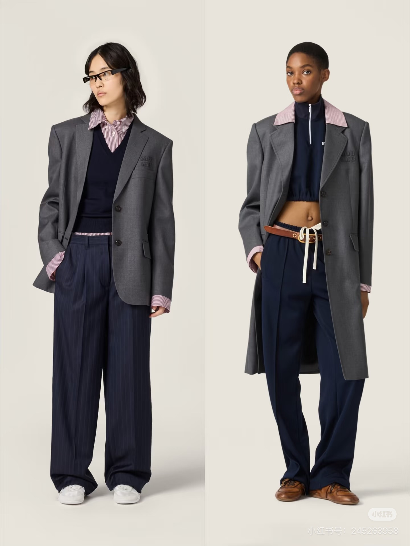 NO:806085,Miu Miu's unique 'rebellious elegance'. The crisp woolen fabric has its own high-end texture, which is perfect for layering coats and knitted inners in autumn and winter. It also exudes a cool intellectual atmosphere when worn alone in spring and summer. Wearing it, you are not only a workplace muse with full aura in the conference room, but also the protagonist of the lazy and charming atmosphere in street cafes - classic and everlasting, this is Miu Miu-style high-end romance. Size SML,,miumiu,19860909Miu Miu 独有的“叛逆优雅”.挺括毛呢面料自带高级肌理,秋冬叠穿大衣、内搭针织皆出彩,春夏单穿亦透出清冷知识分子气息.穿上它,你既是会议室内气场全开的职场缪斯,也是街头咖啡馆中慵懒迷人的氛围感主角——经典不死,俏皮永存,这便是 Miu Miu 式的高级浪漫.尺码SML,,miumiu,,Women's clothing