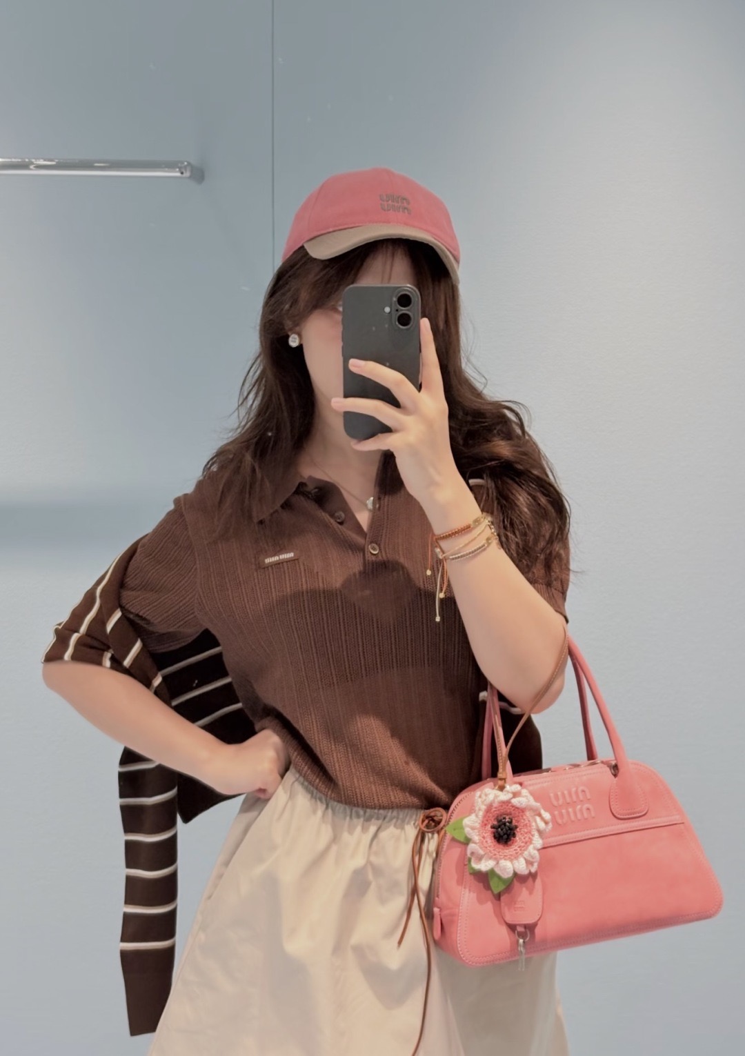 미우미우 여성 반팔 121668 Miu Miu T Shirt