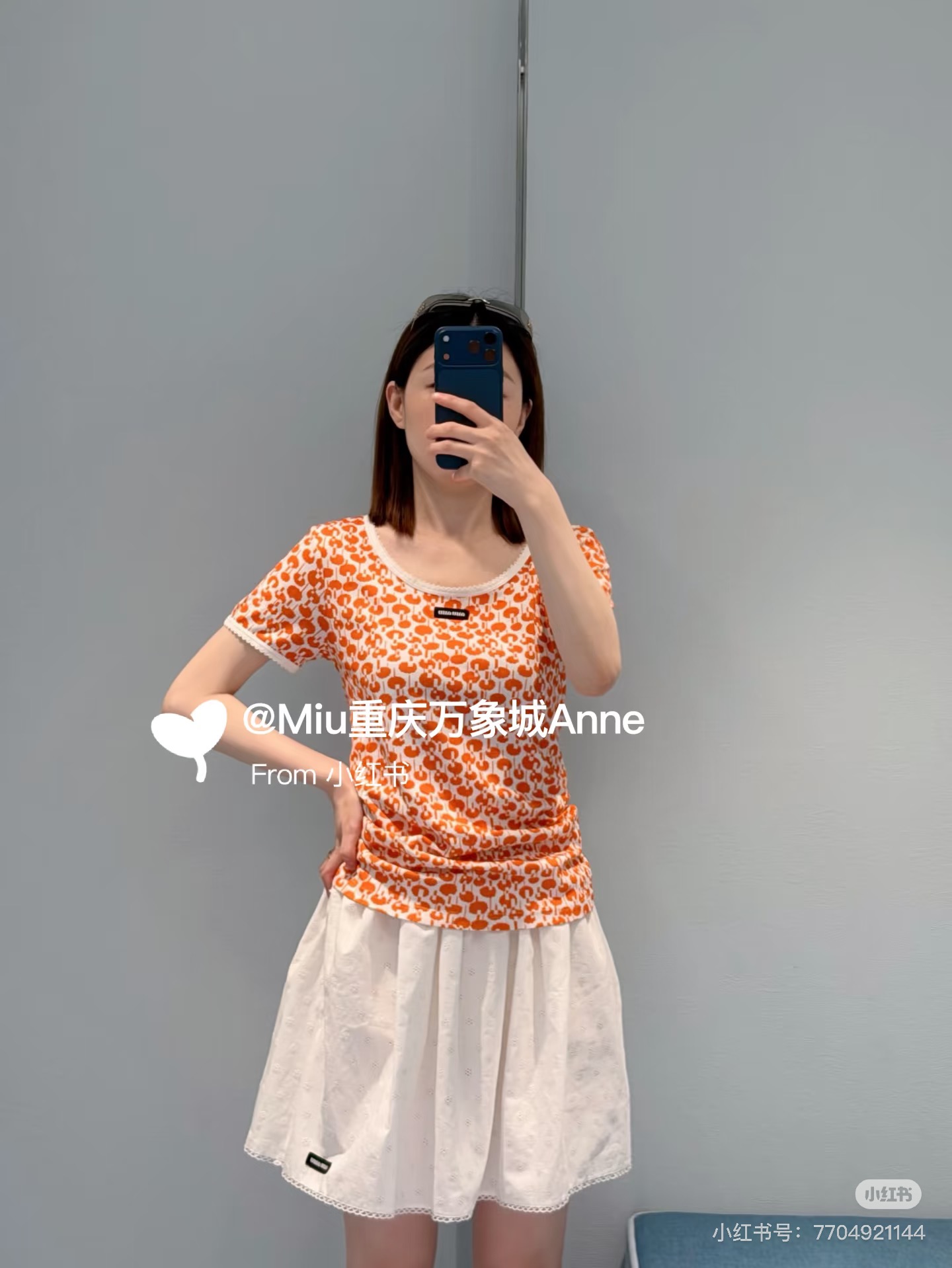 미우미우 여성 반팔 114804 Miu Miu T Shirt