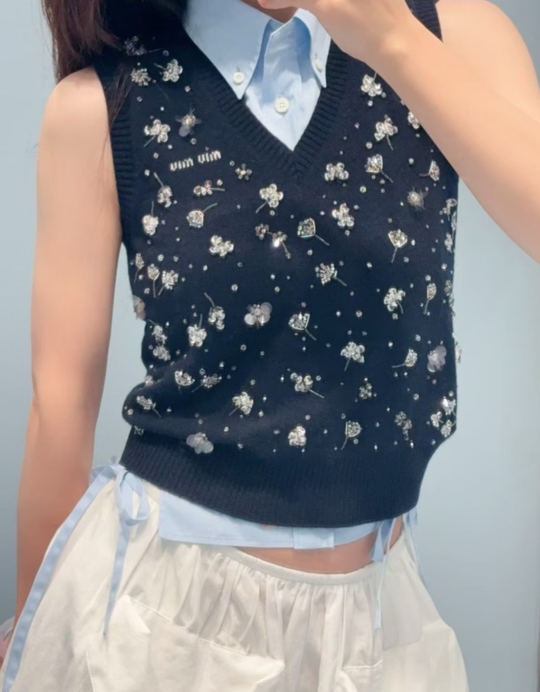 미우미우 여성 반팔 114791 Miu Miu T Shirt